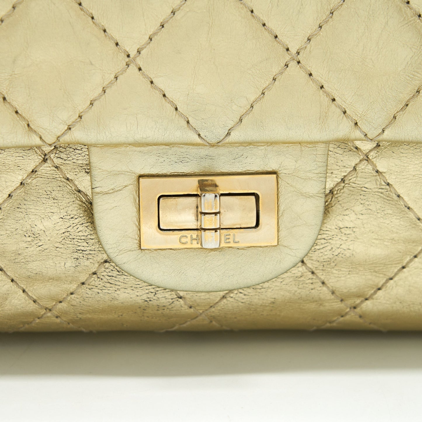 Chanel 2.55 Reissue 226 Double Flap Bag Gold