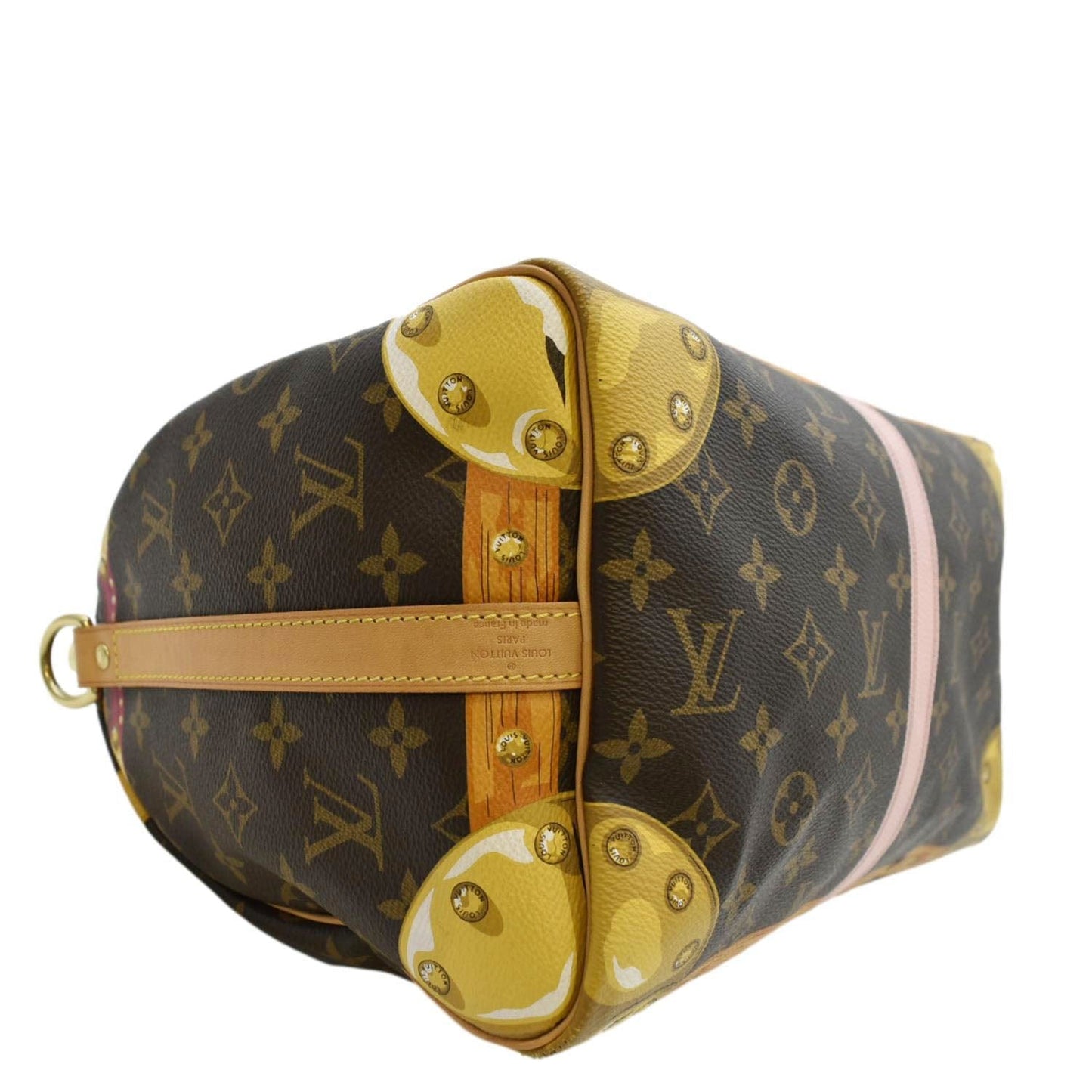 LOUIS VUITTON Summer Trunks  30 Monogram Canvas Satchel Bag Brown