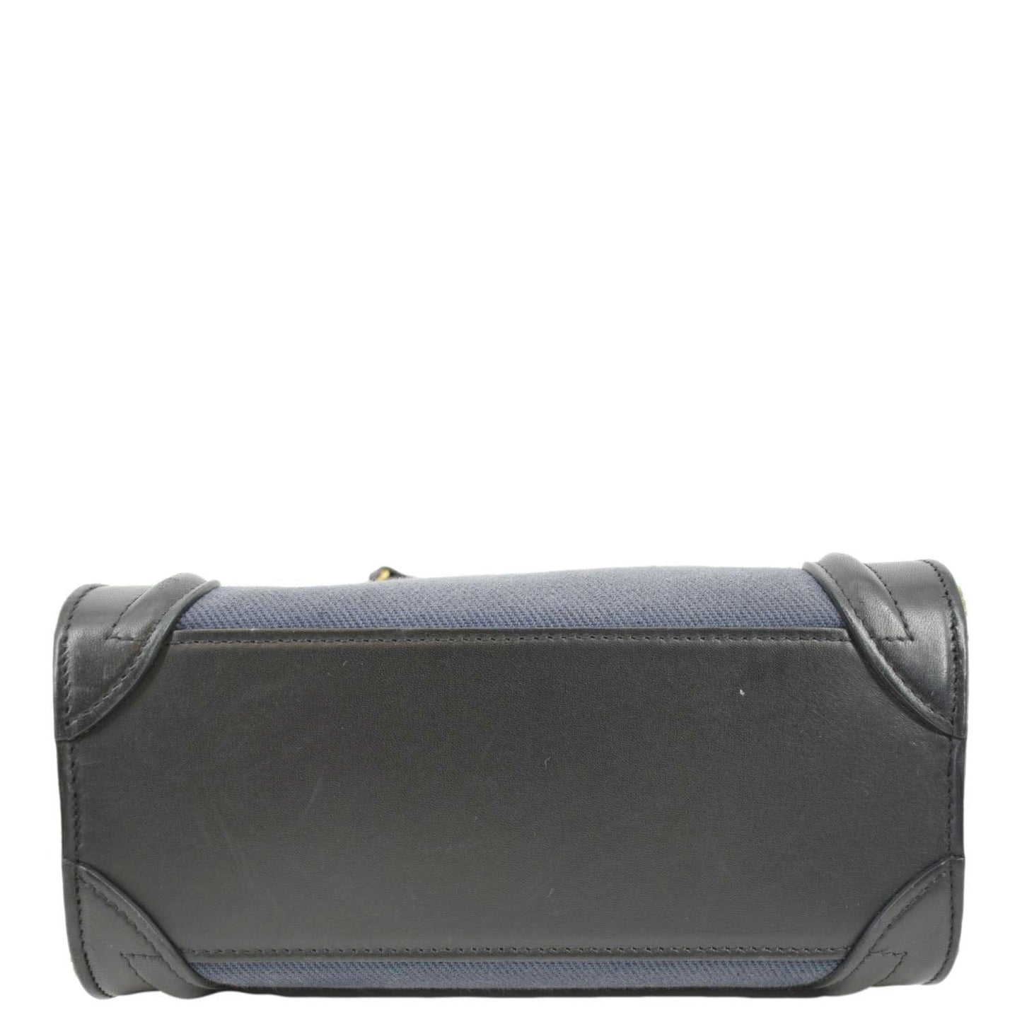 CELINE Nano Luggage Textile Leather Shoulder Bag Tricolor