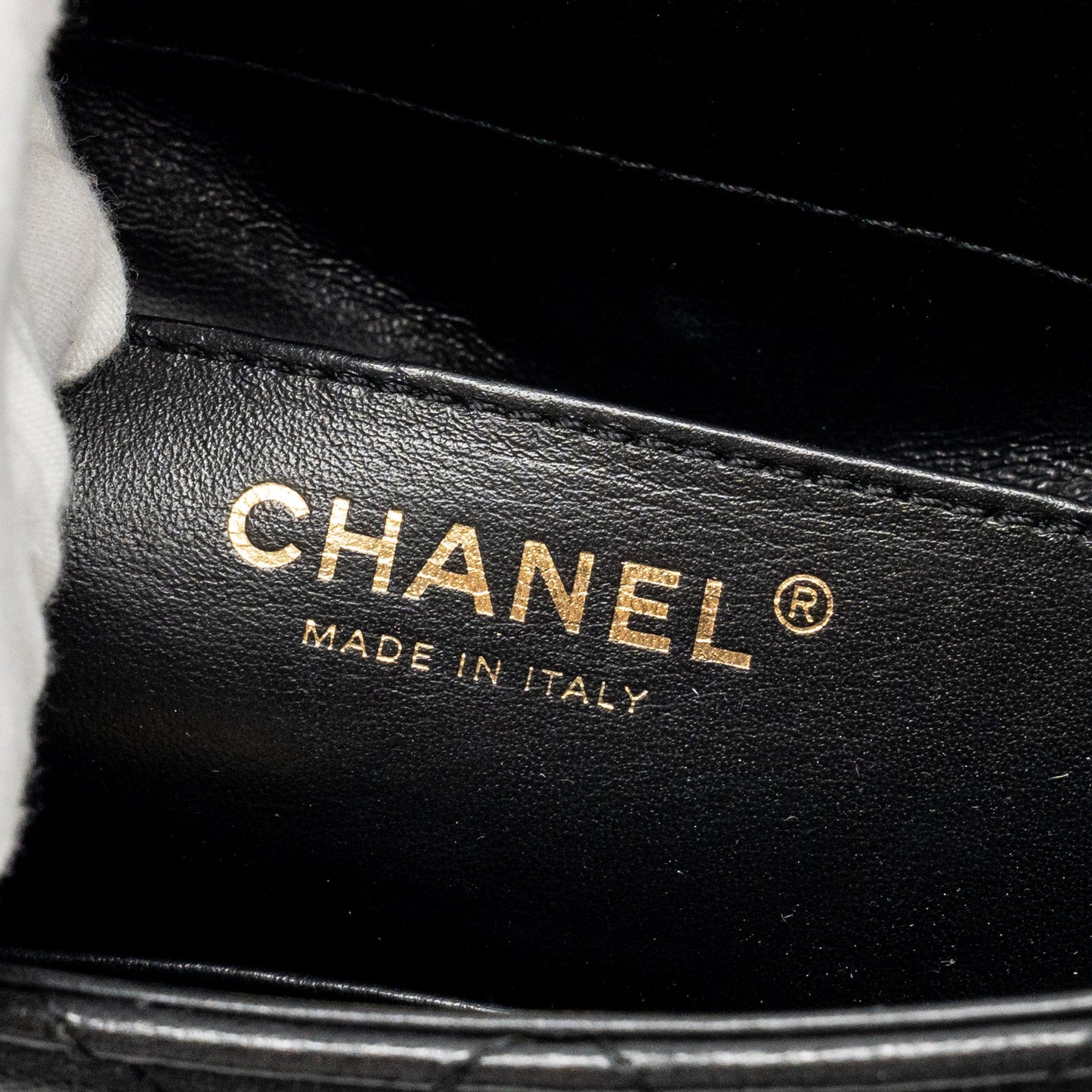 Chanel Retro Classic New Square Large Flap Bag Goatskin Black  (Microchip)