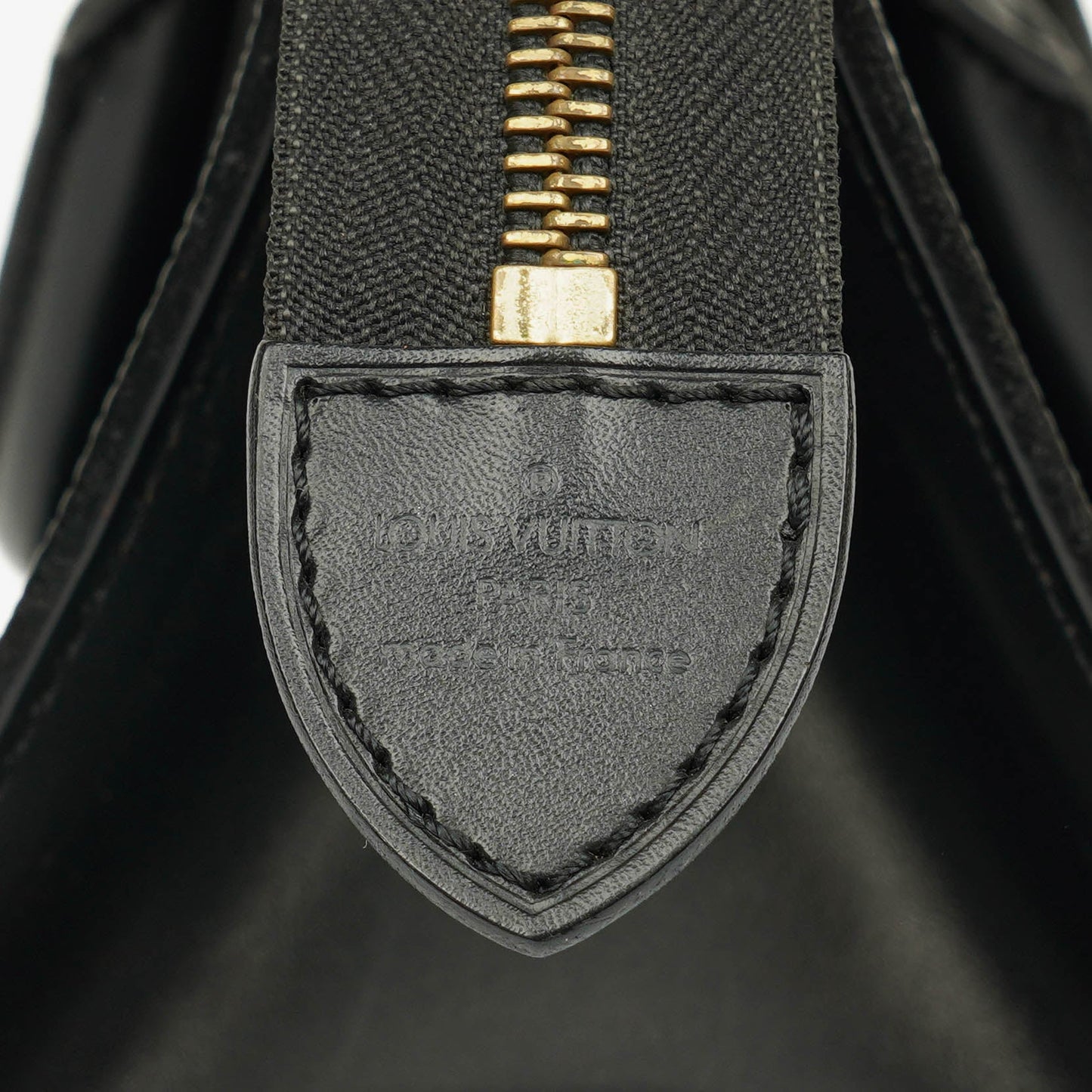 Louis Vuitton Black EPI Leather Sac Triangle Bag