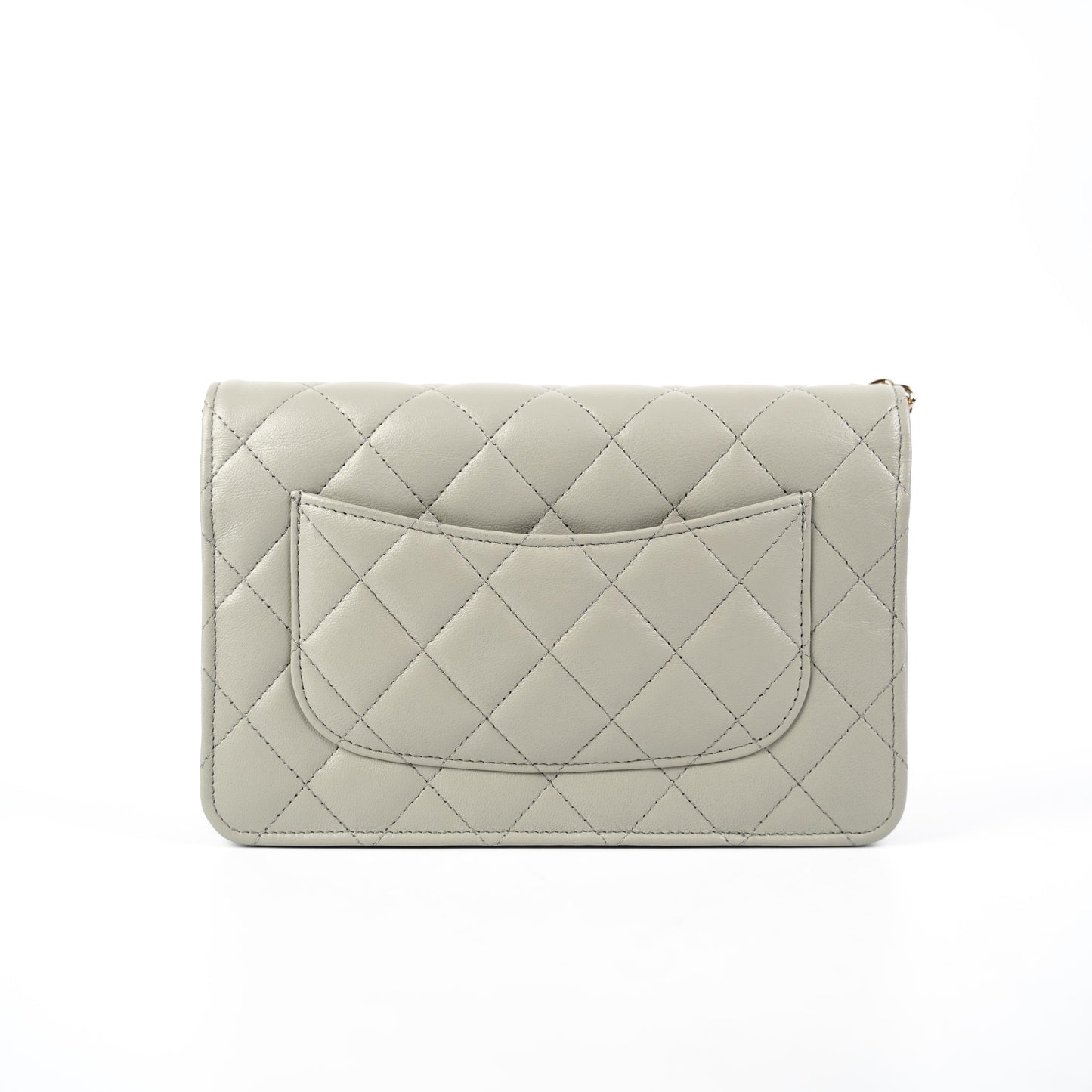 Chanel Wallet on Chain WOC Lambskin Grey (Microchipped)