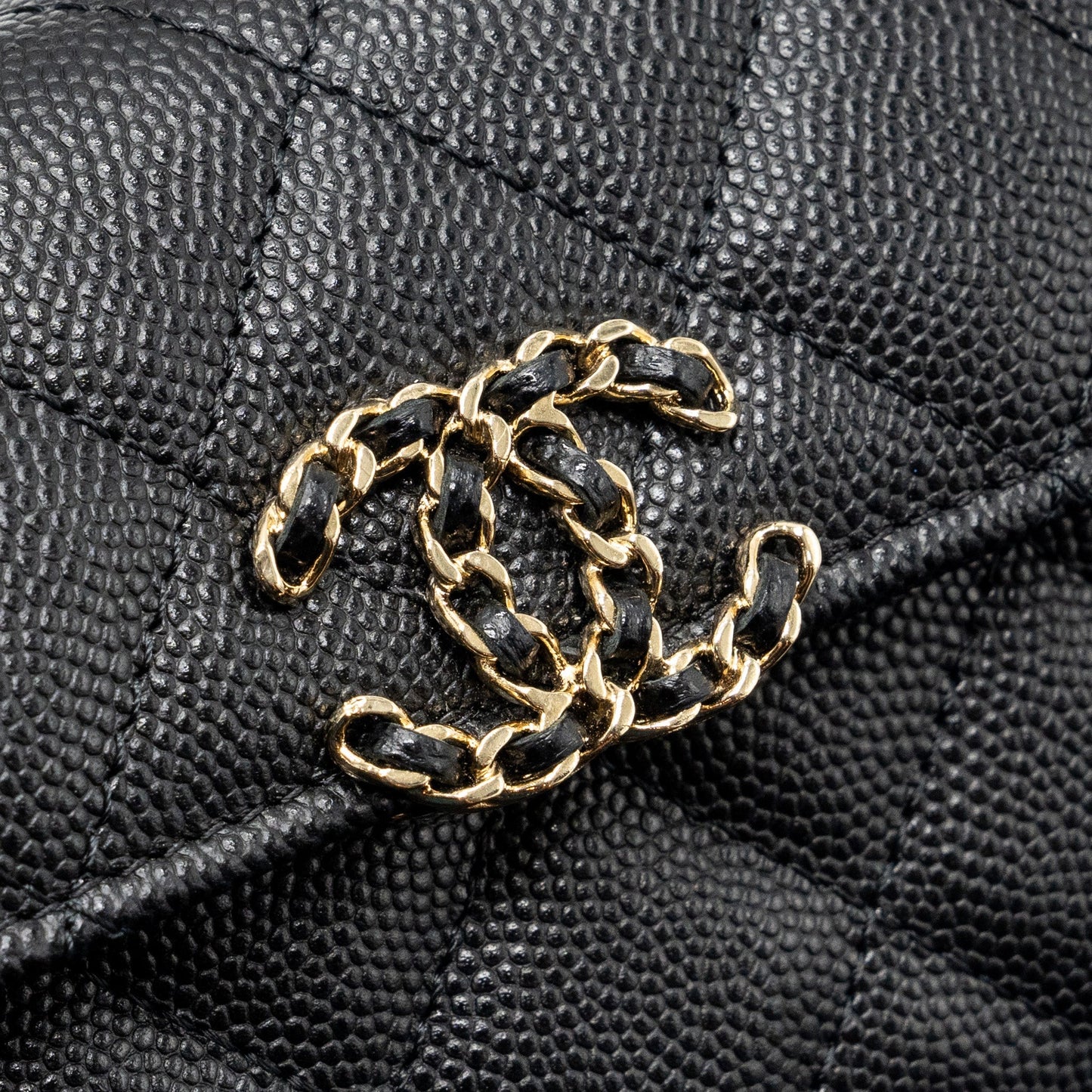 Chanel Top Handle Mini Flap Bag Caviar Black L (Microchip)