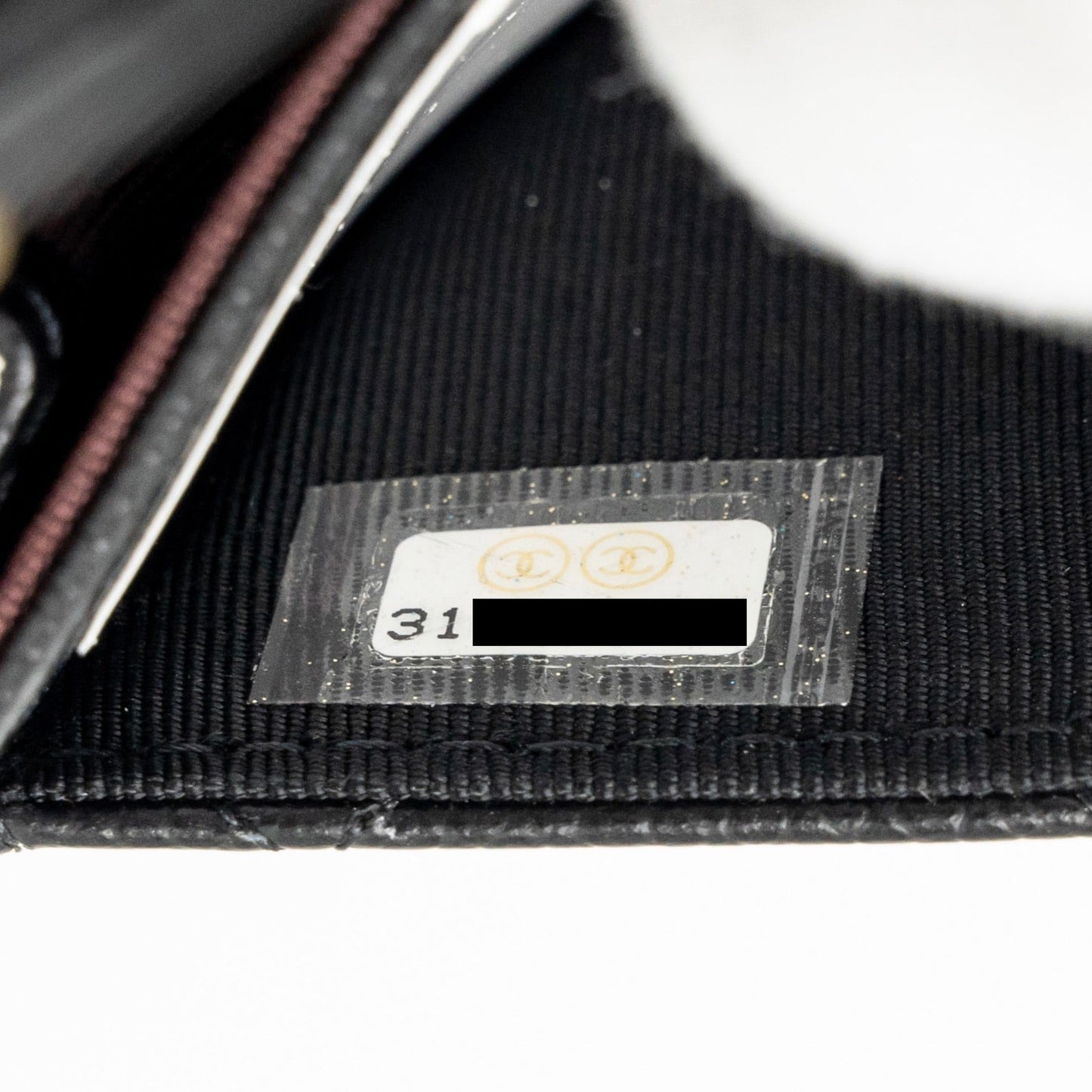 CHANEL Classic Flap Card Holder Caviar Black