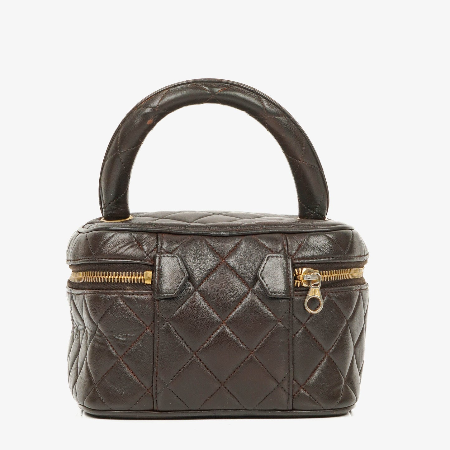 Chanel Brown Leather Vanity Case