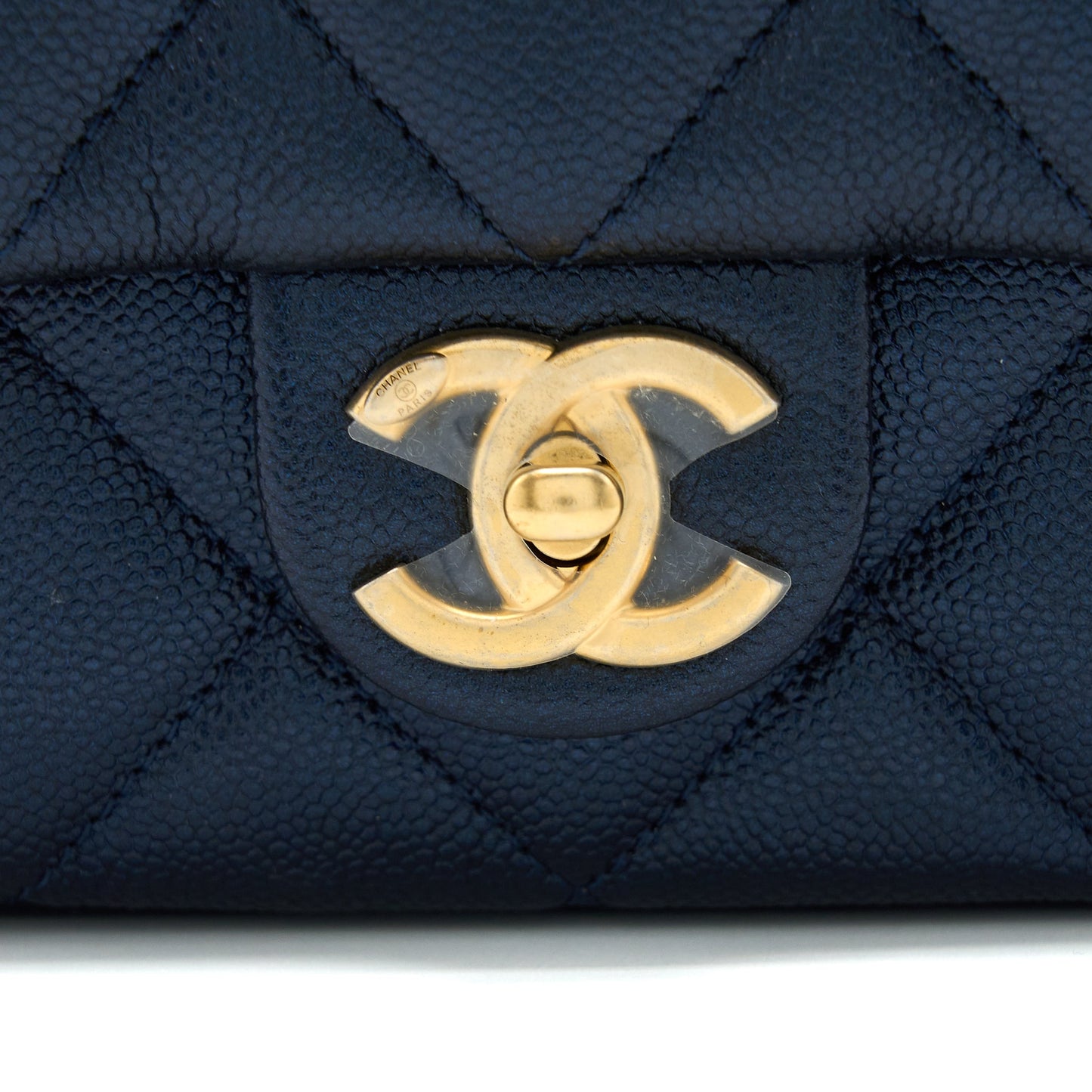 Chanel 21K My Perfect Mini Flap Bag Caviar Black Brushed  (Microchip)
