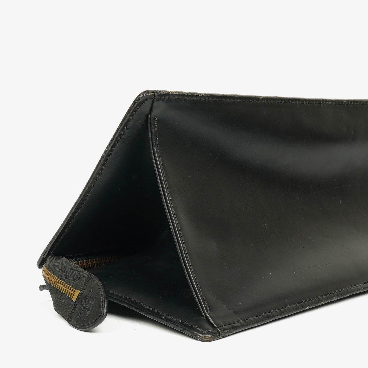 Louis Vuitton Black EPI Leather Sac Triangle Bag