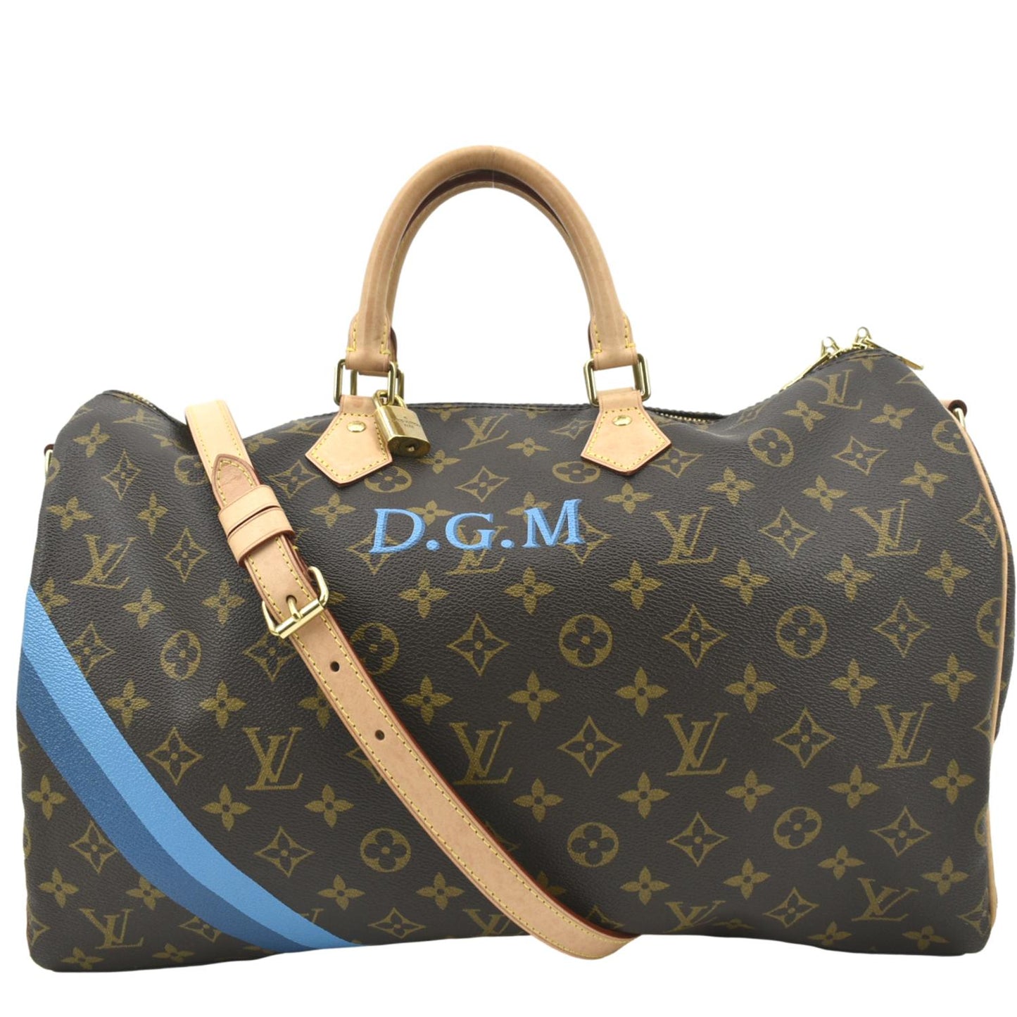 LOUIS VUITTON  40 Bandouliere Heritage Monogram Canvas Travel Bag Brown