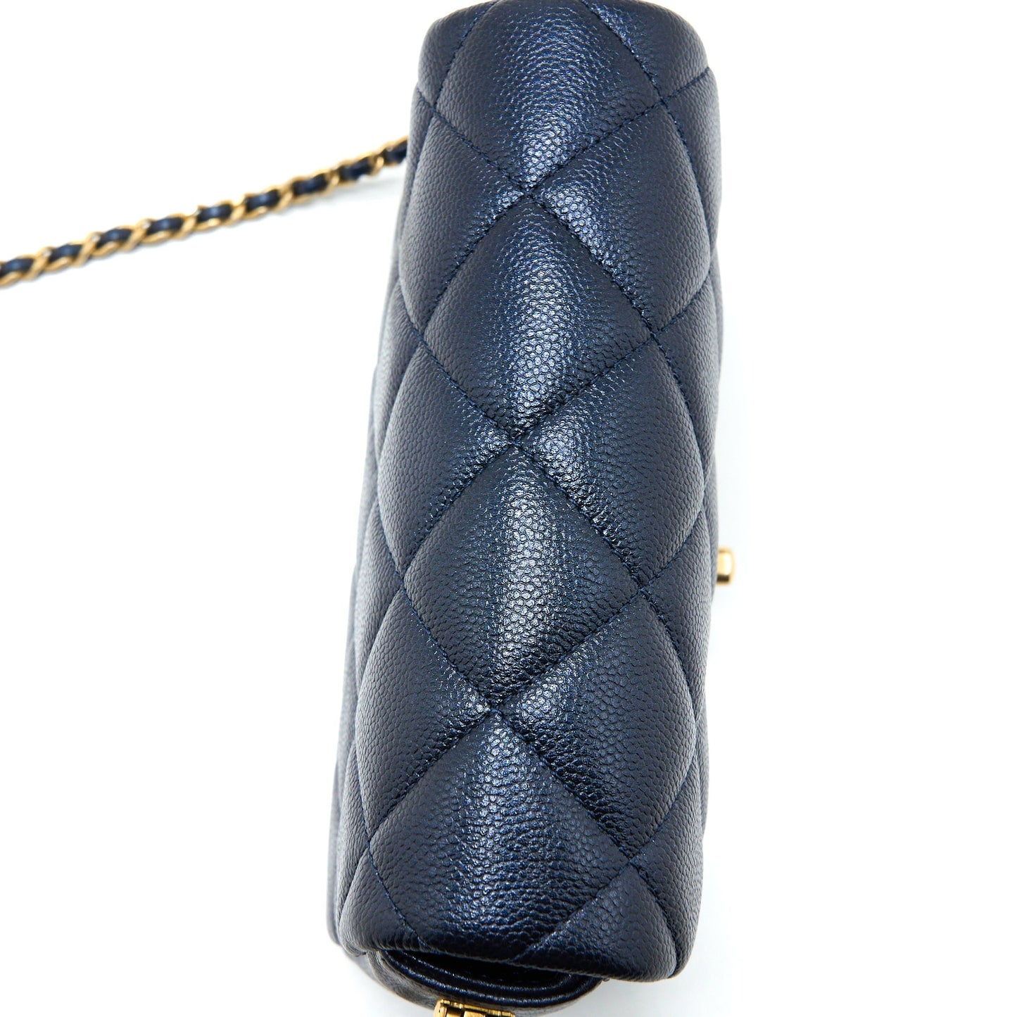 Chanel 21K My Perfect Mini Flap Bag Caviar Black Brushed  (Microchip)
