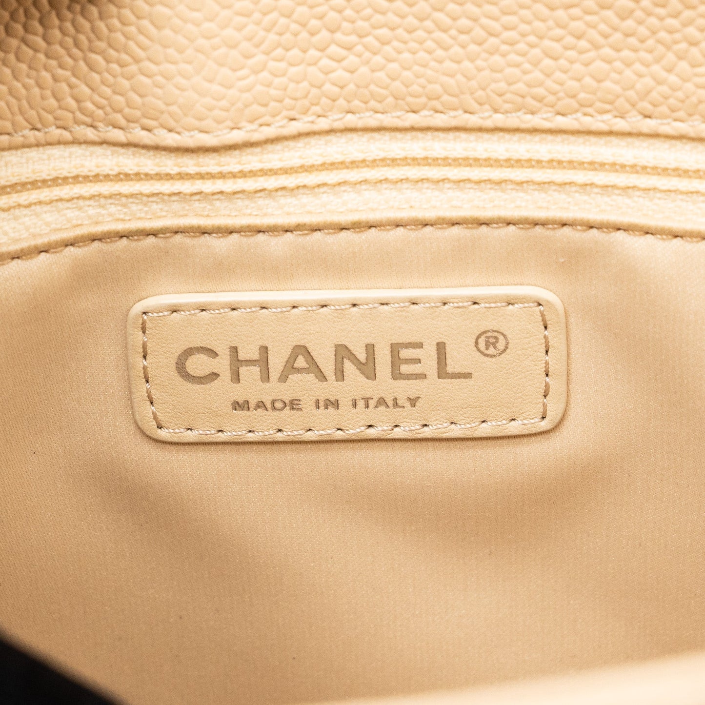 Chanel Grand Shopping Tote Caviar Beige