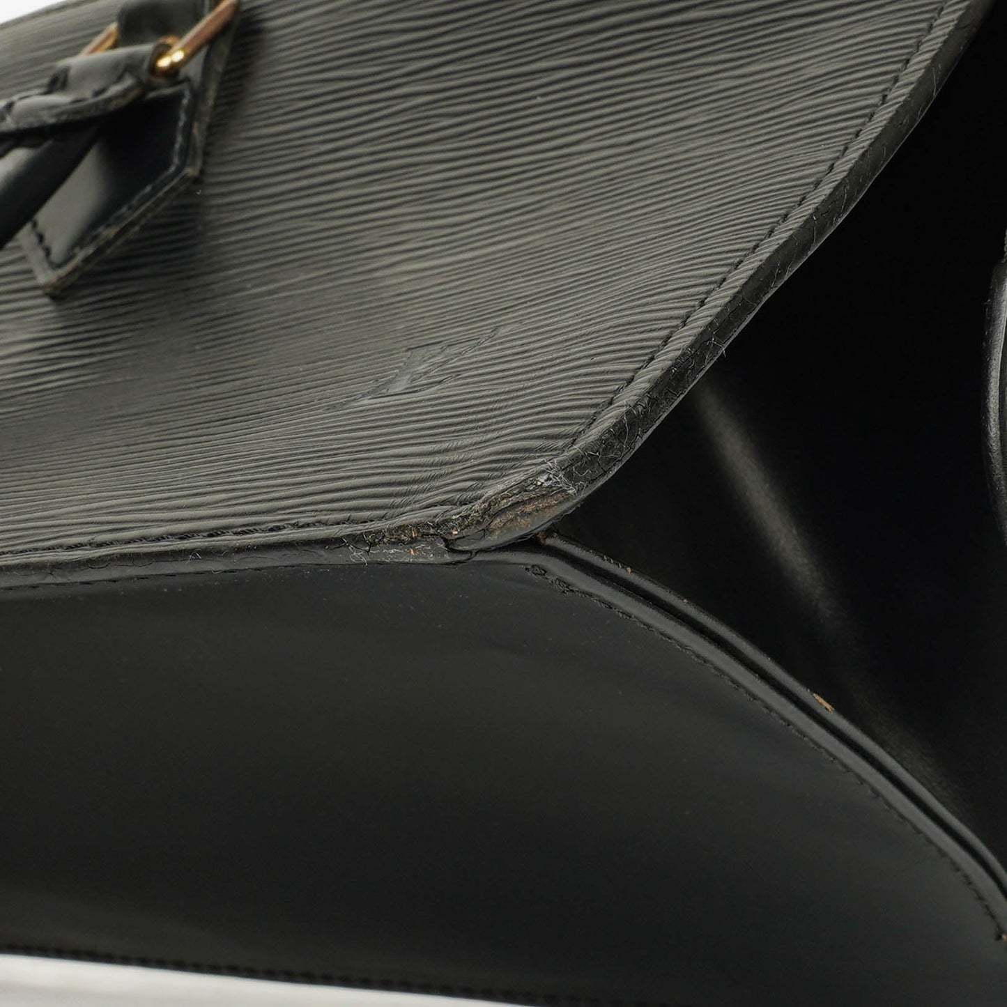 Louis Vuitton Black EPI Leather Sac Triangle Bag