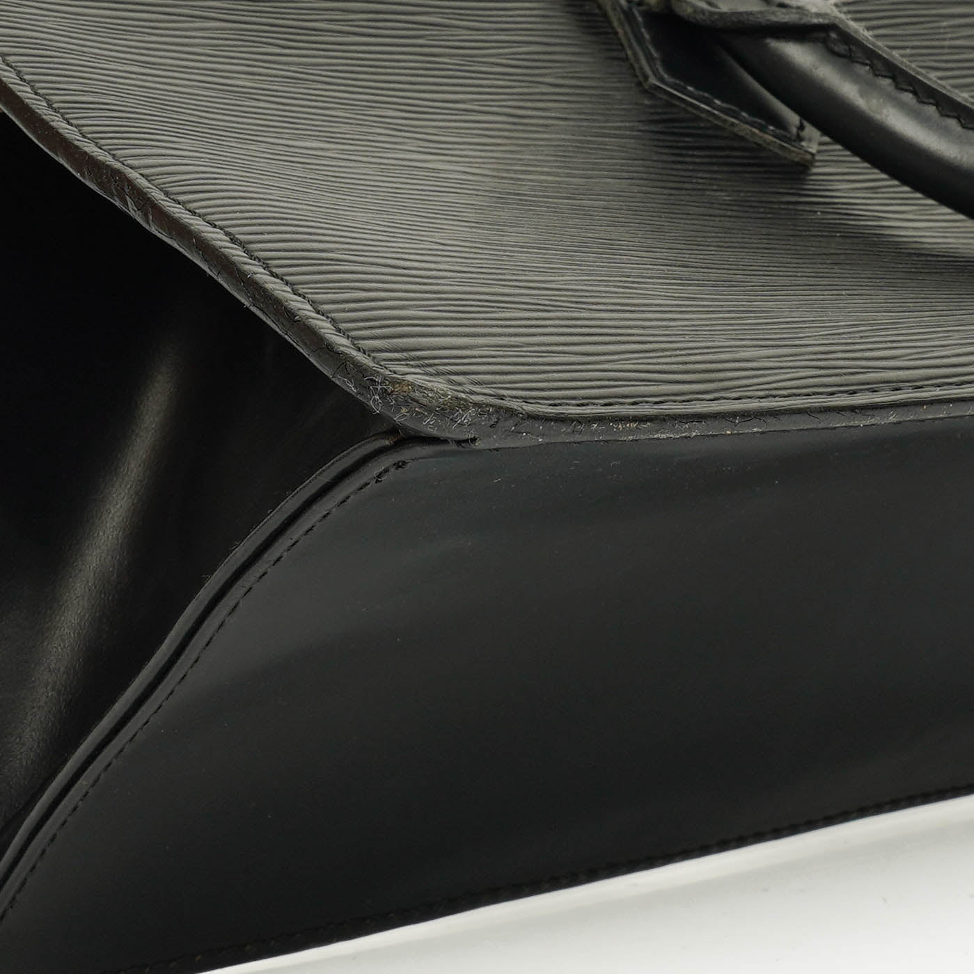 Louis Vuitton Black EPI Leather Sac Triangle Bag
