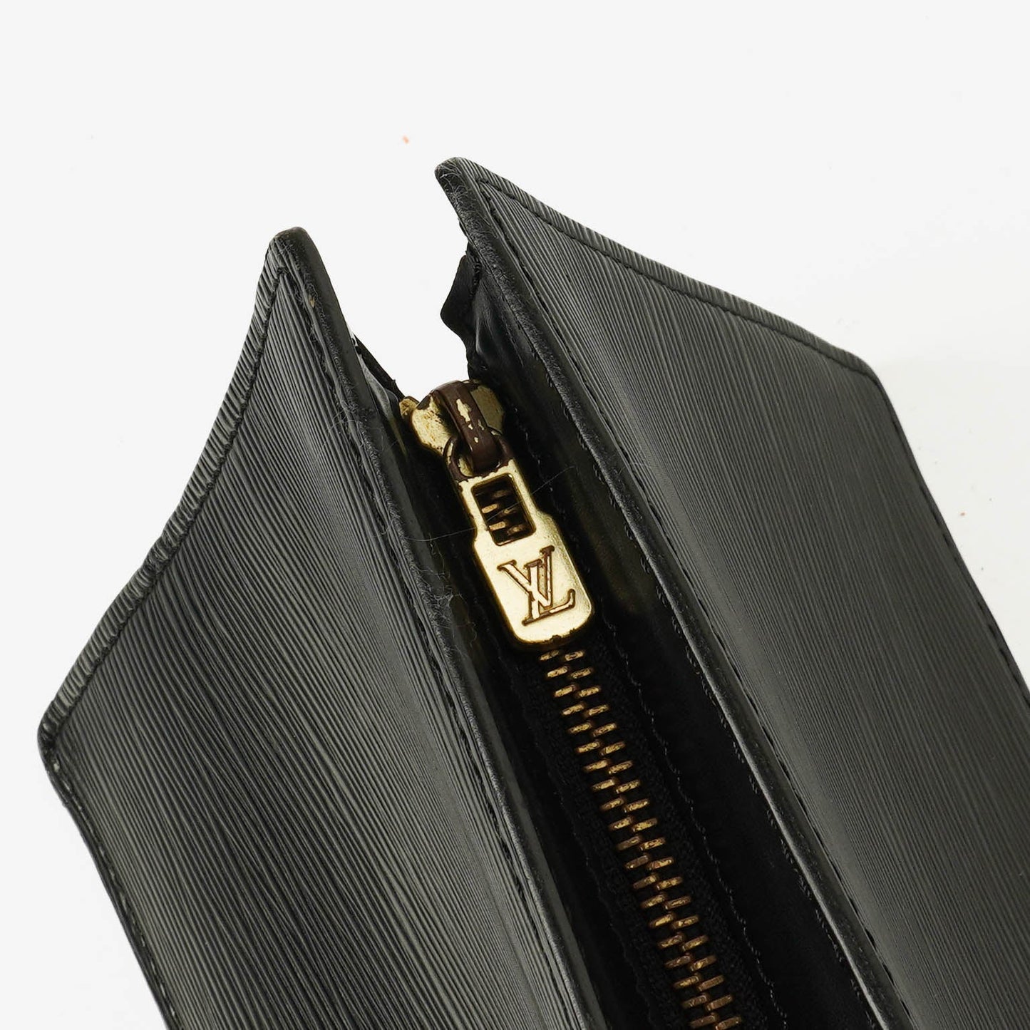 Louis Vuitton Black EPI Leather Sac Triangle Bag