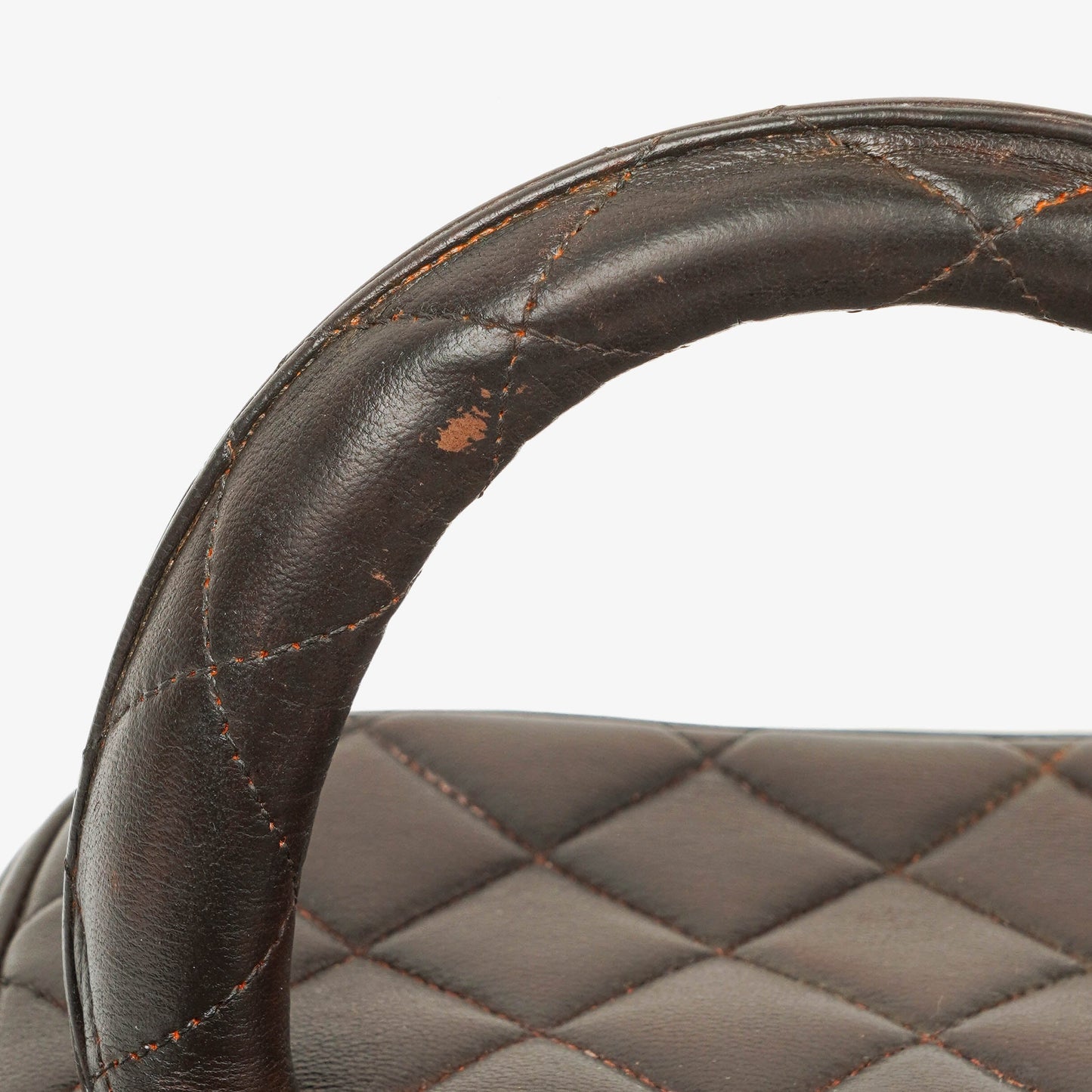 Chanel Brown Leather Vanity Case