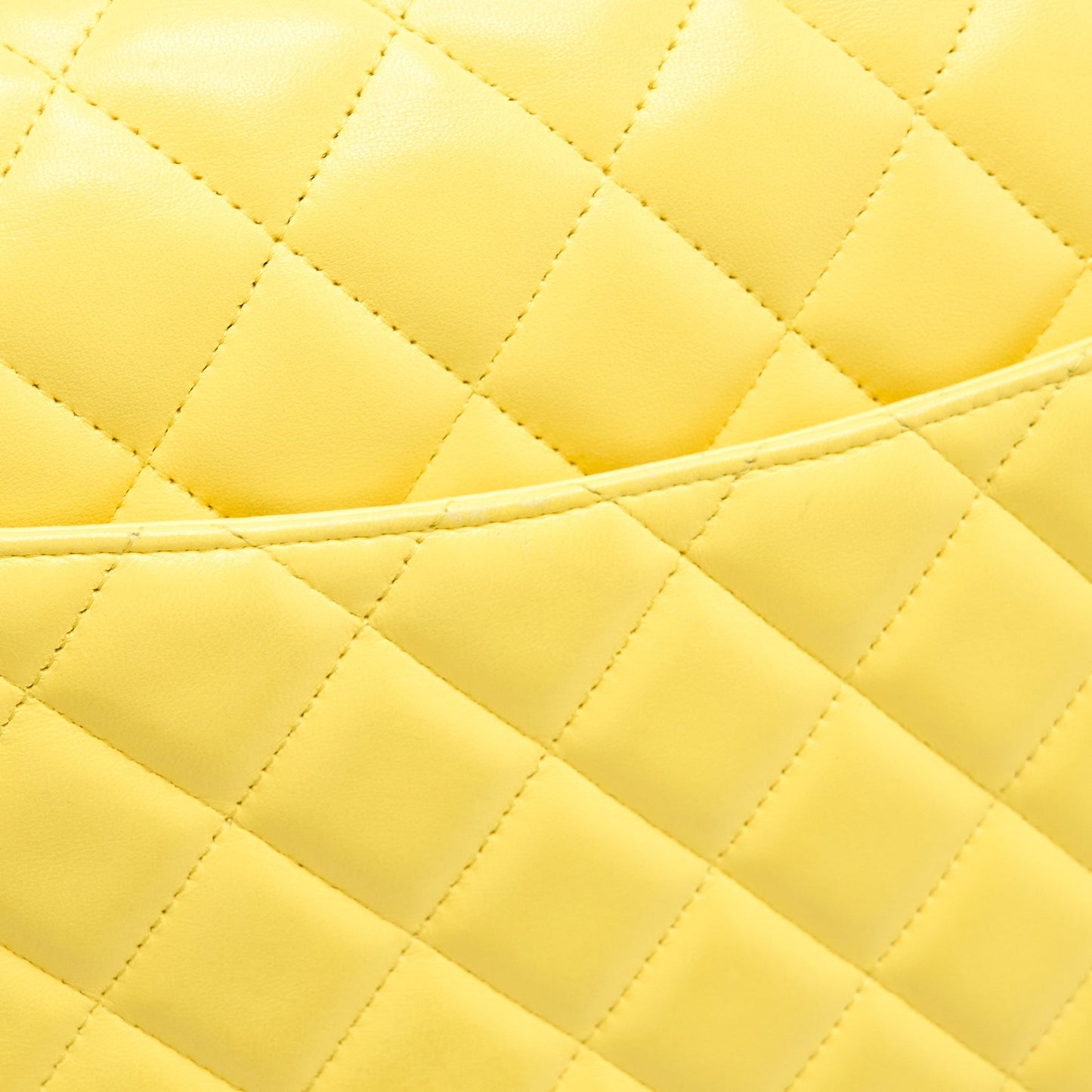Chanel Maxi Classic Double Flap Bag Lambskin Yellow L