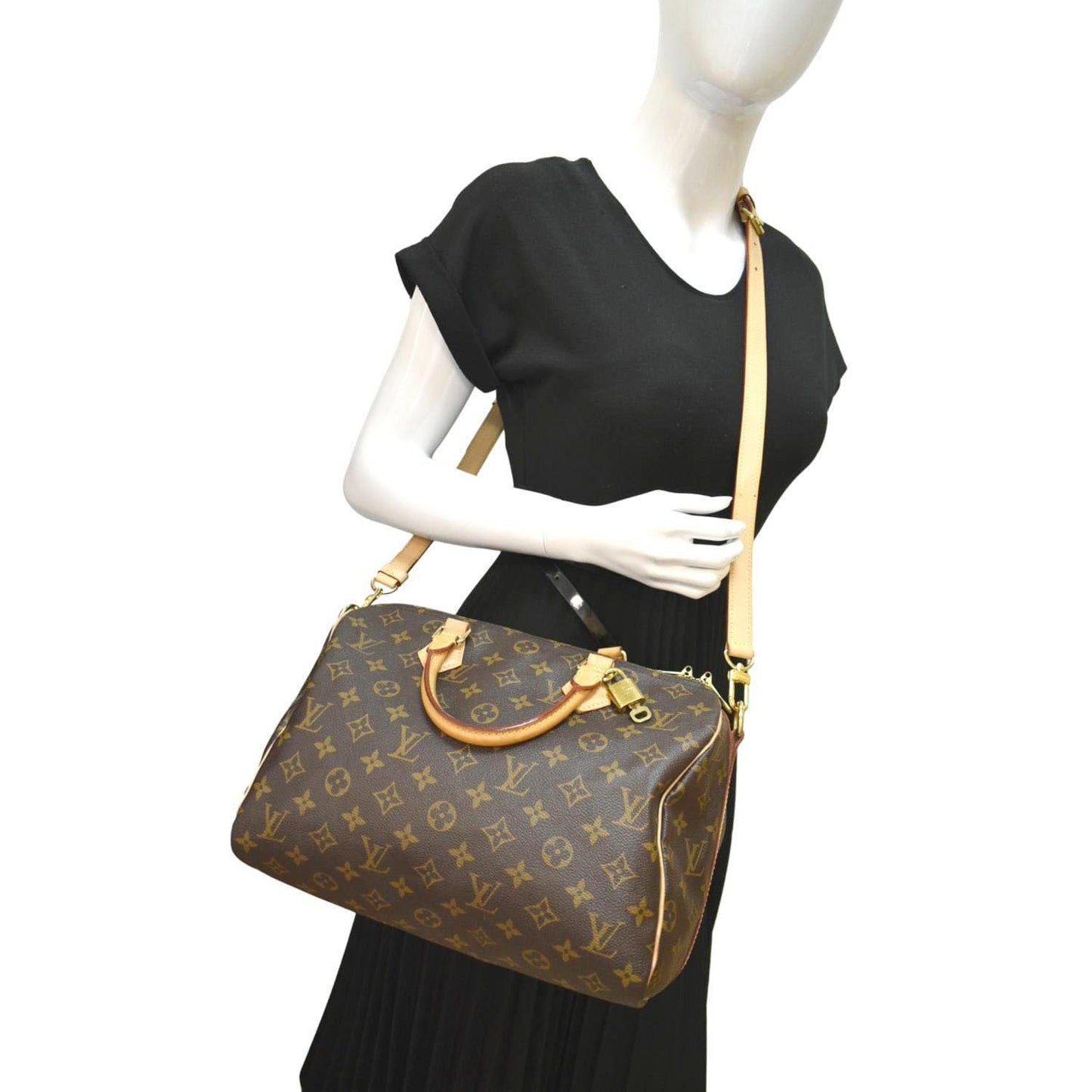 LOUIS VUITTON  30 Bandouliere Monogram Canvas Shoulder Bag Brown