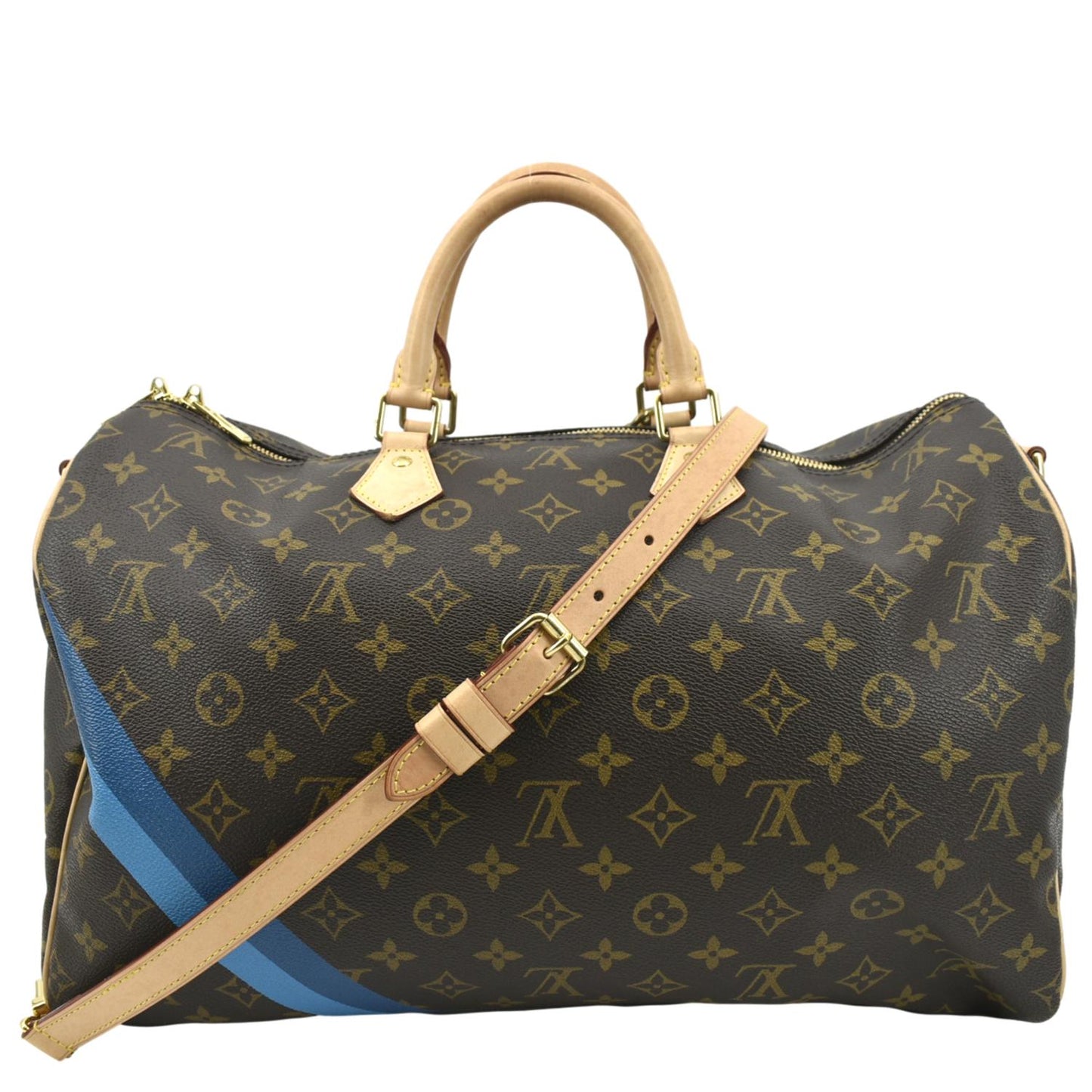 LOUIS VUITTON  40 Bandouliere Heritage Monogram Canvas Travel Bag Brown