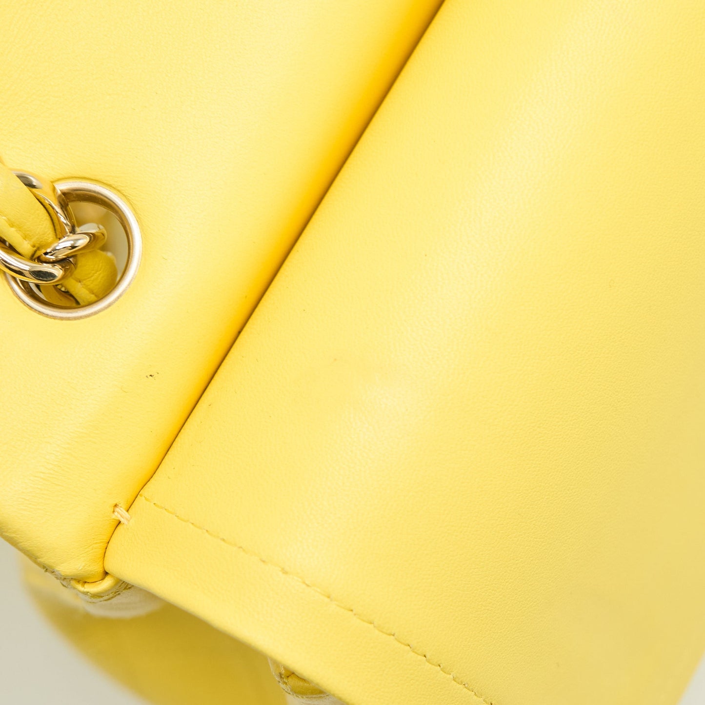 Chanel Maxi Classic Double Flap Bag Lambskin Yellow L