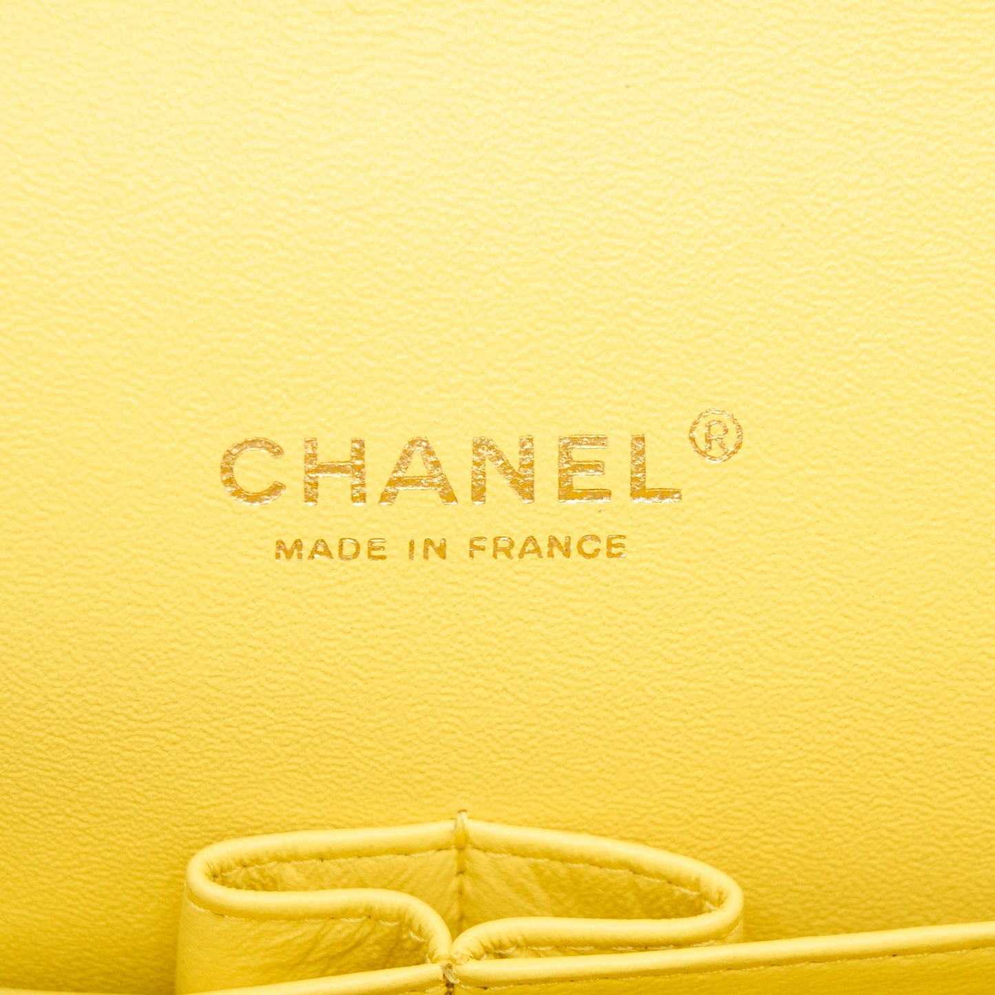 Chanel Maxi Classic Double Flap Bag Lambskin Yellow L