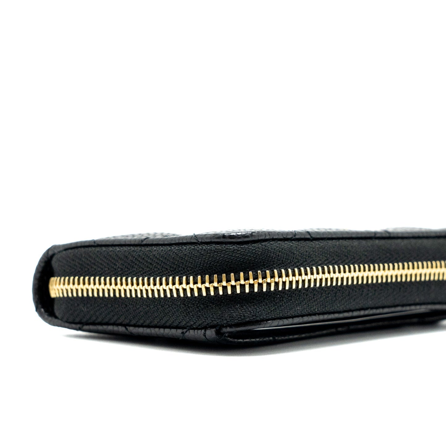 Chanel Zip Card Holder Caviar Black  (Microchip)