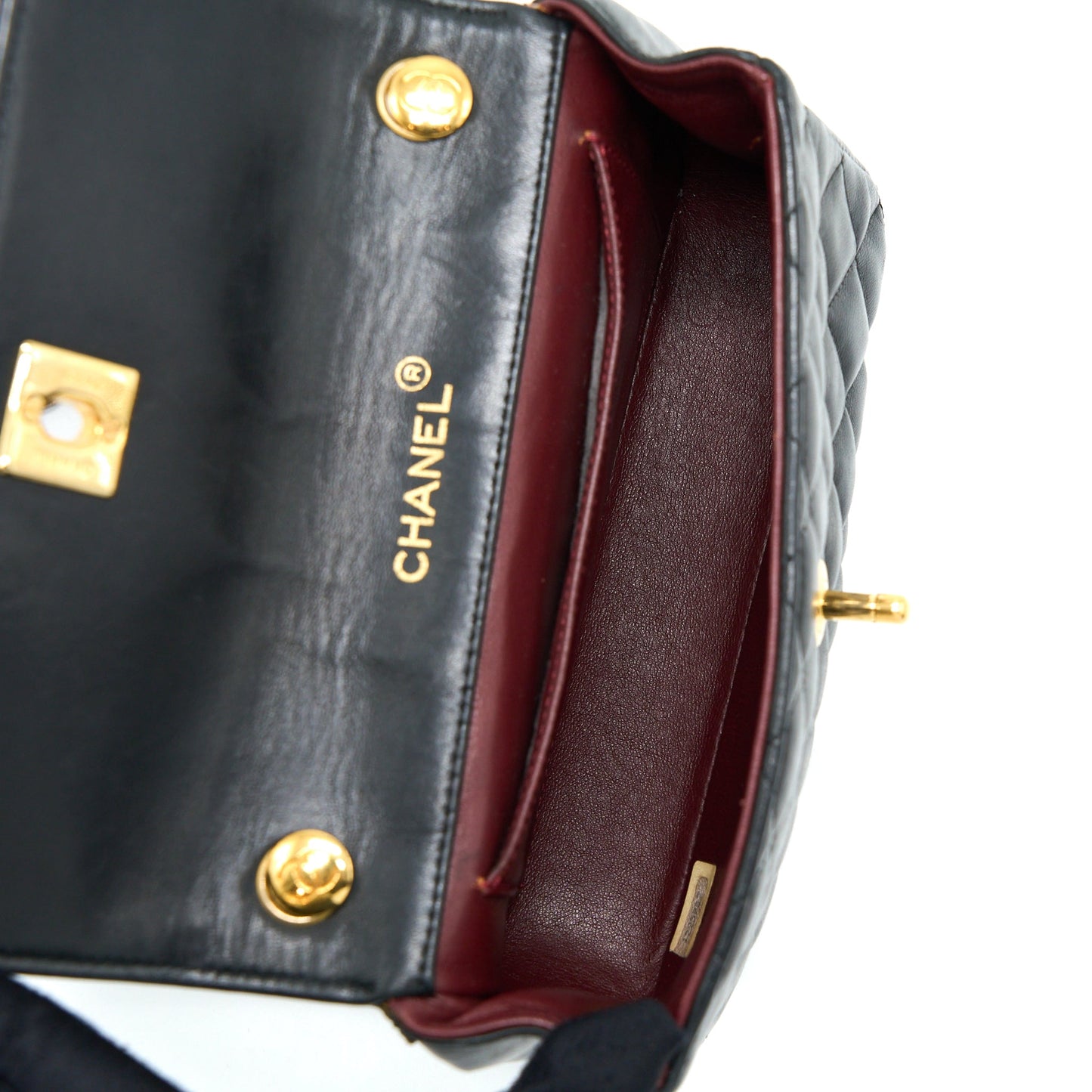 Chanel  Mini Flap Bag Lambskin Black