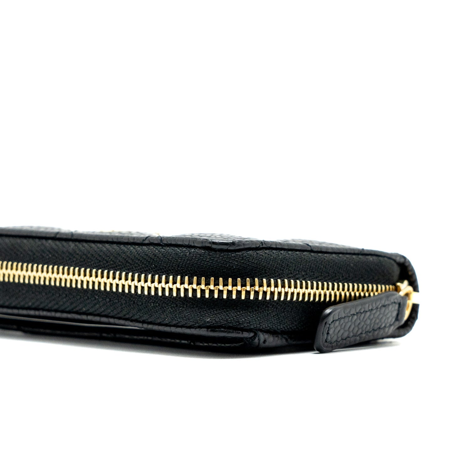 Chanel Zip Card Holder Caviar Black  (Microchip)