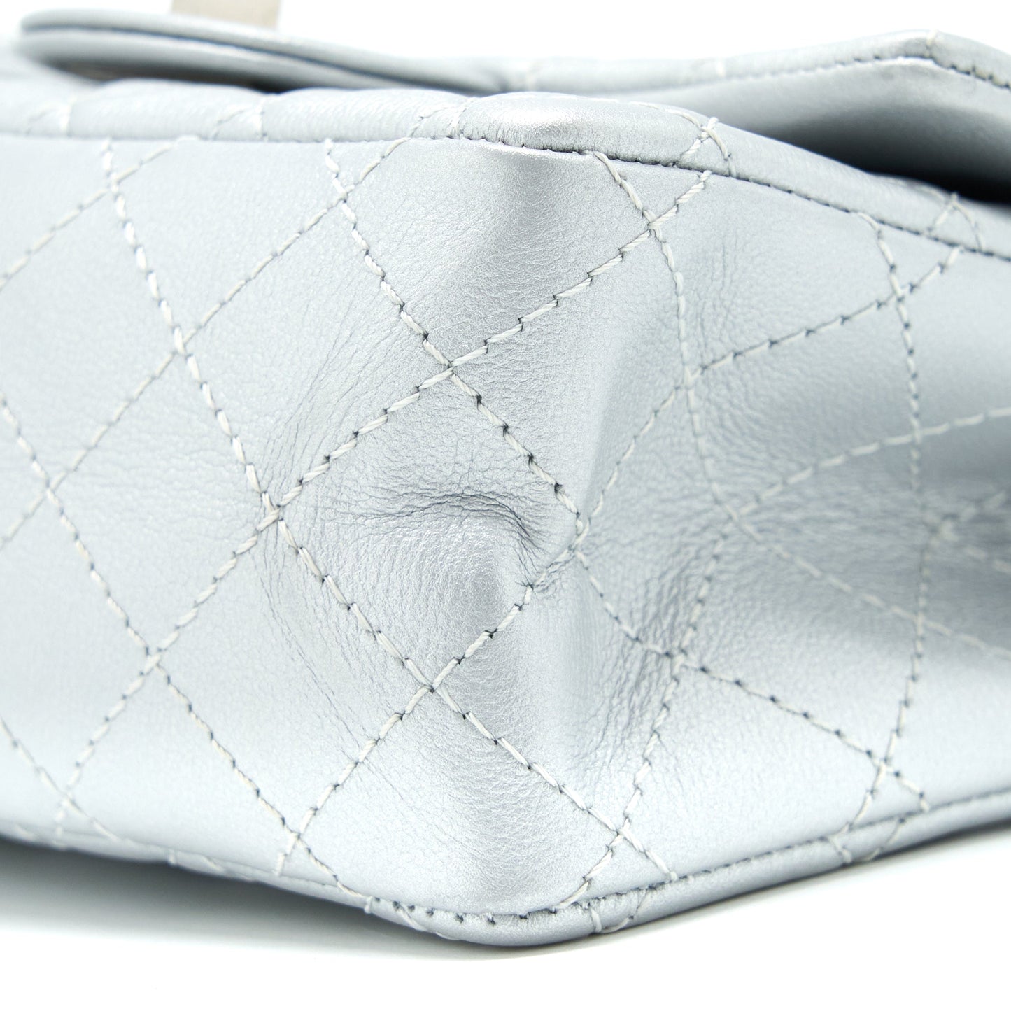 Chanel Mini 2.55 Reissue Flap Bag Calfskin Light Grey