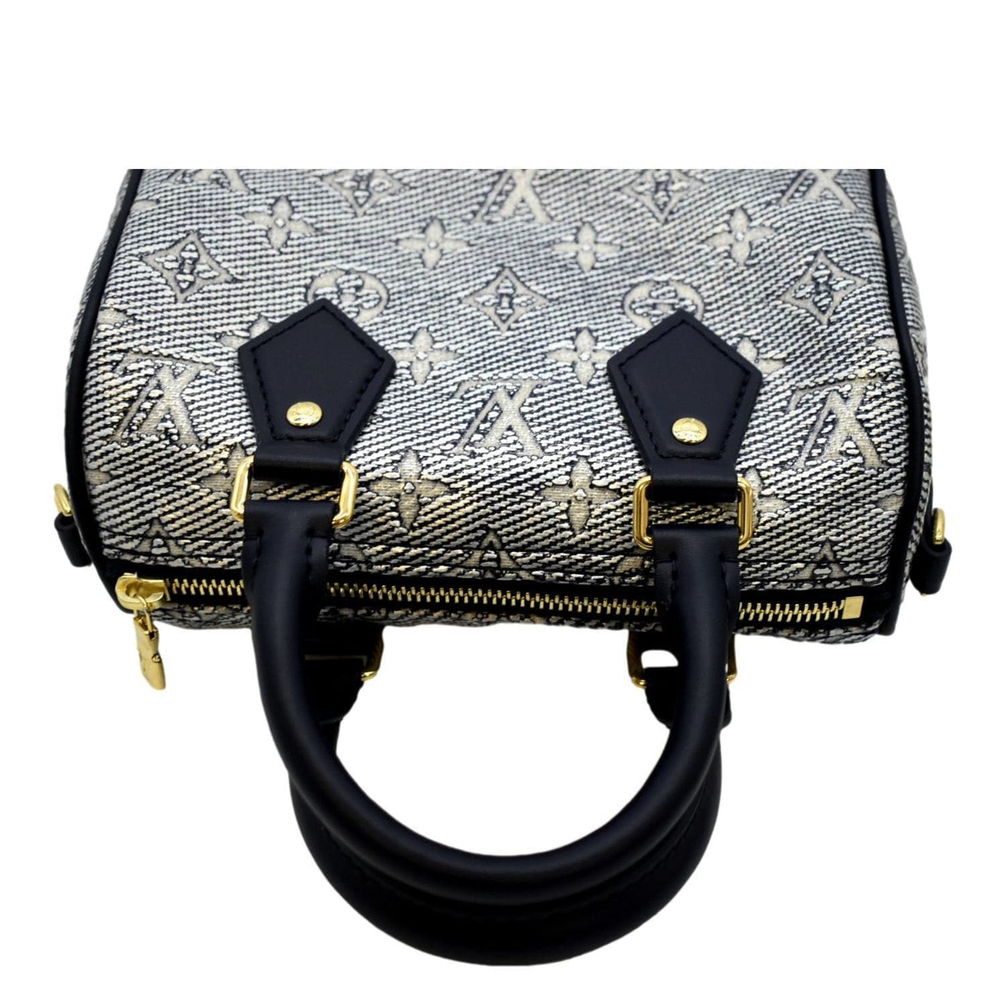 LOUIS VUITTON  20 Bandouliere Monogram Jacquard Canvas Satchel Bag Blue