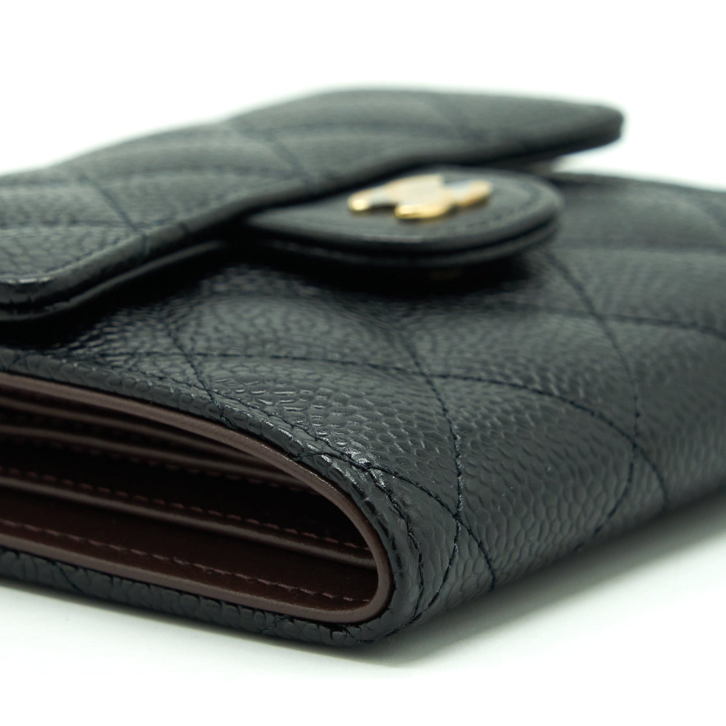 Chanel Classic Small Flap Wallet Caviar Black
