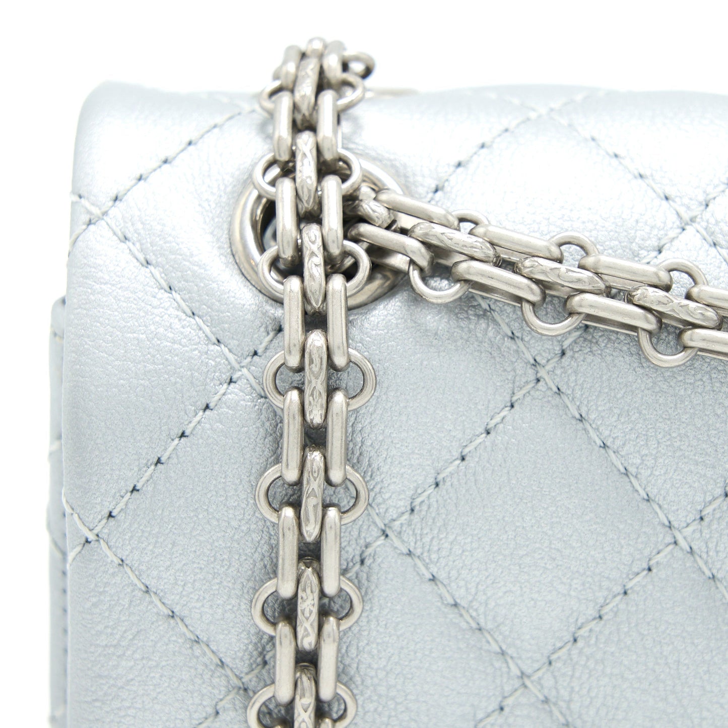 Chanel Mini 2.55 Reissue Flap Bag Calfskin Light Grey