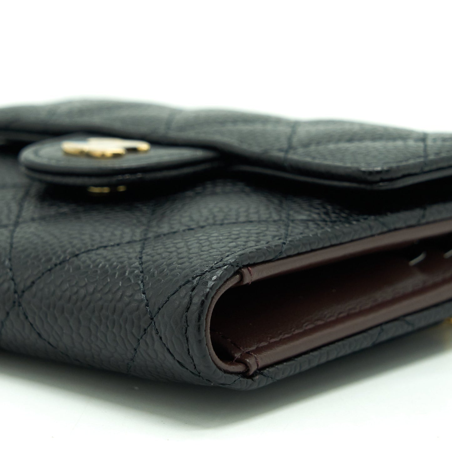 Chanel Classic Small Flap Wallet Caviar Black