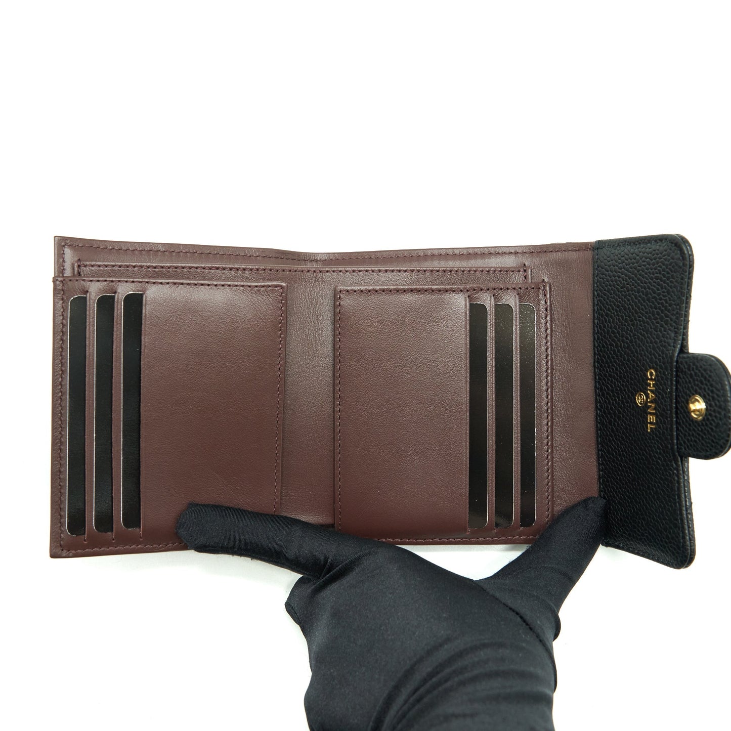 Chanel Classic Small Flap Wallet Caviar Black