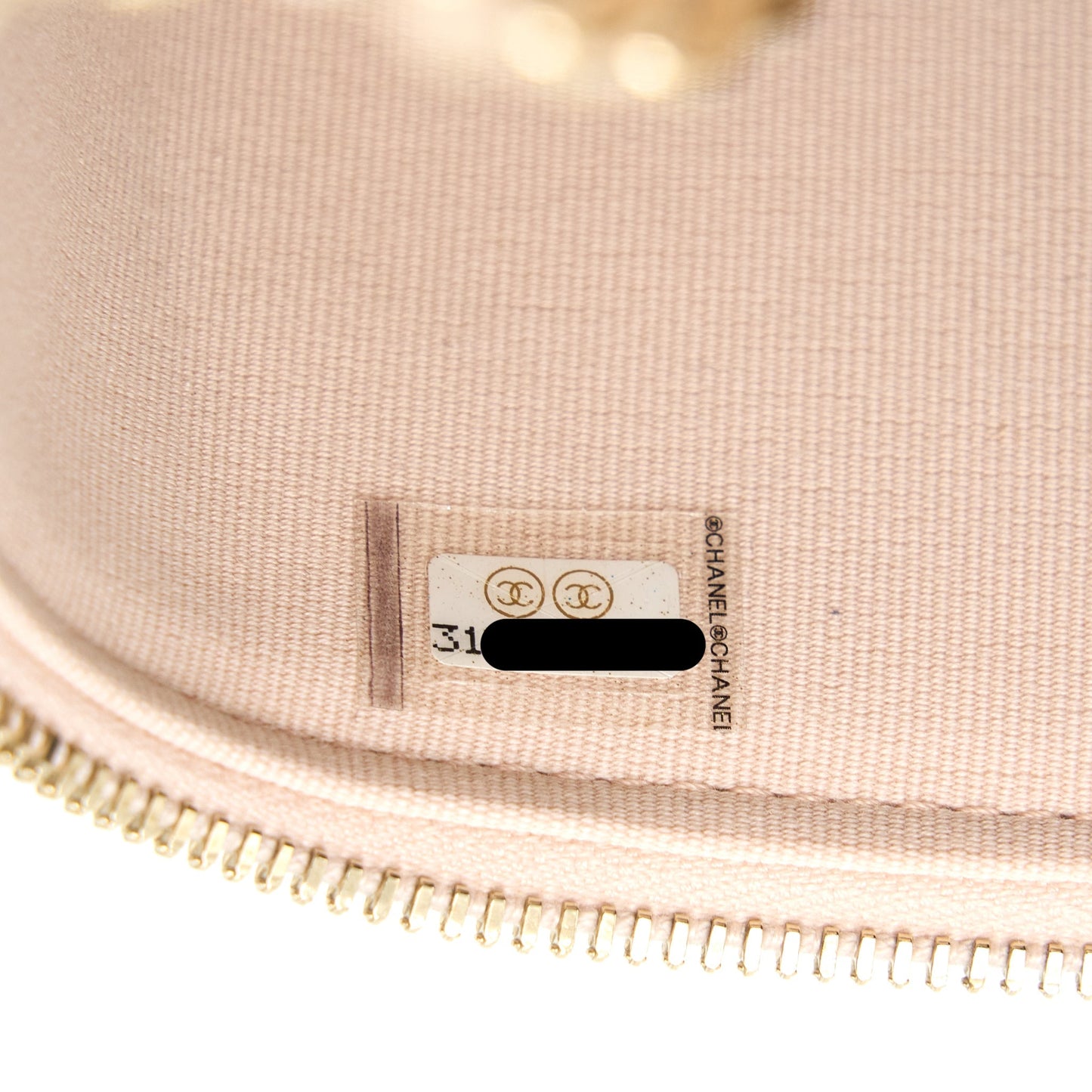 Chanel Long Vanity Case Caviar Light Pink L