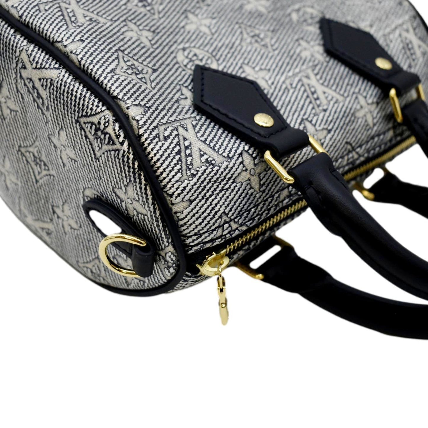 LOUIS VUITTON  20 Bandouliere Monogram Jacquard Canvas Satchel Bag Blue