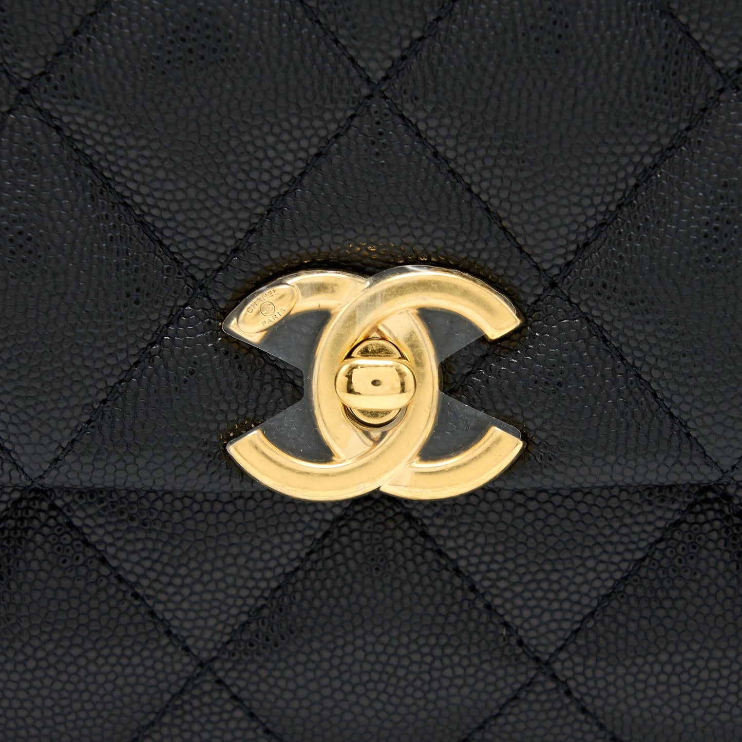 Chanel 22K Coco First Caviar Leather Black  (Microchip)