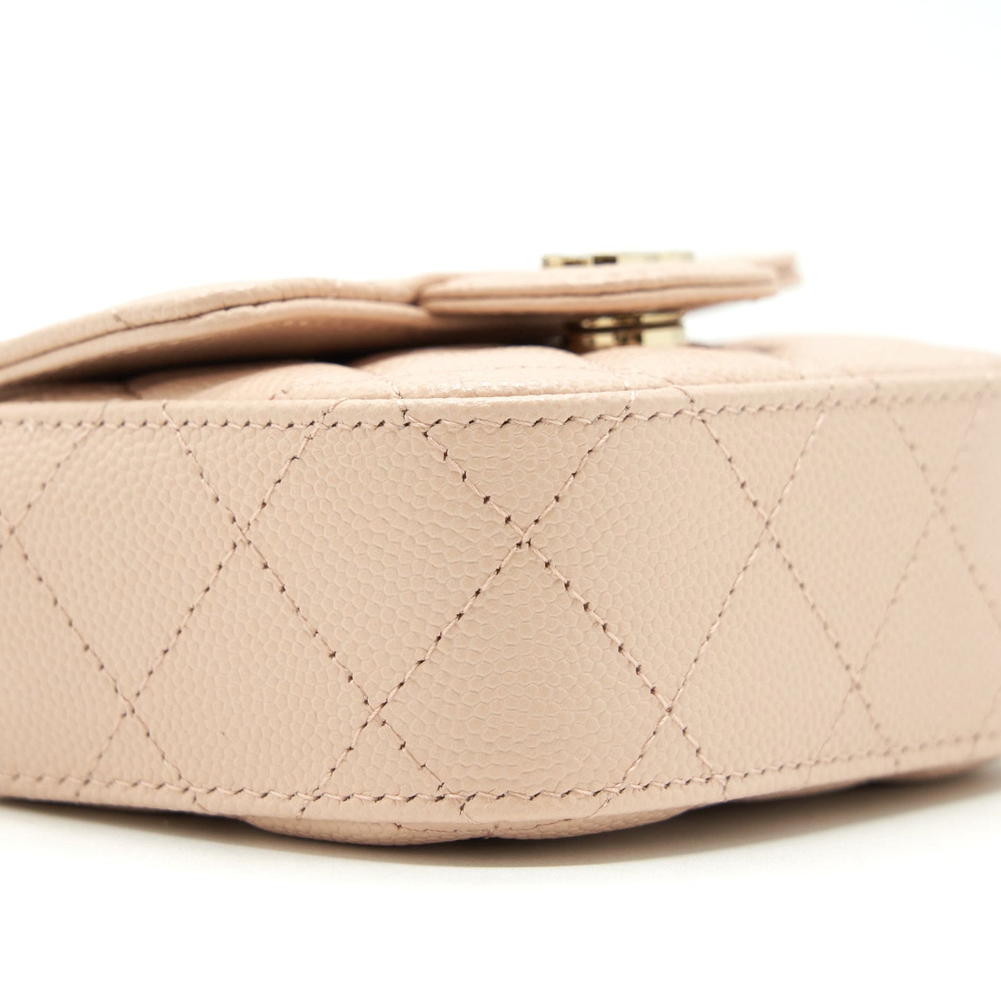 Chanel 22C Mini Flap Vanity Caviar Light Pink L