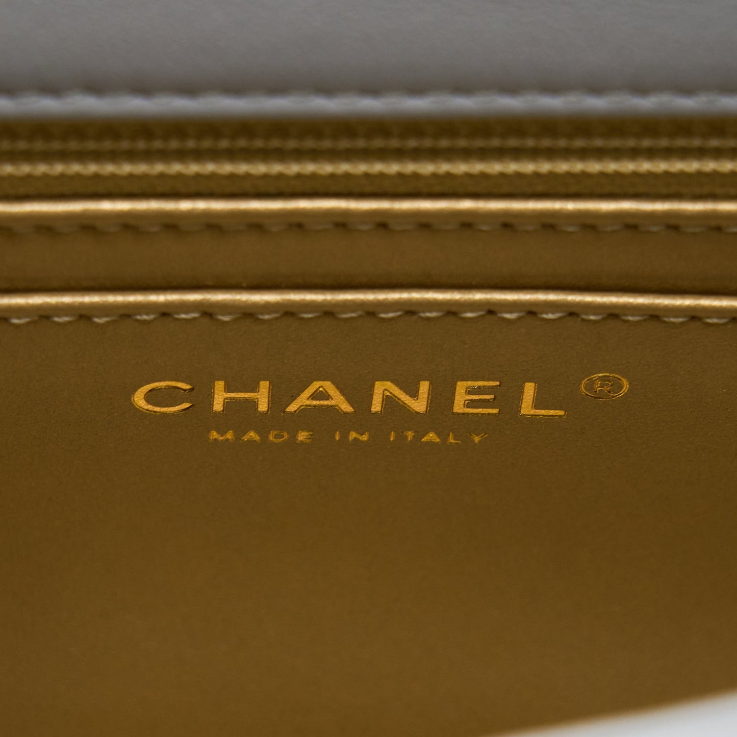 Chanel Pearl Crush Mini Rectangular Flap Bag Lambskin Light Grey Brushed  (Microchip)