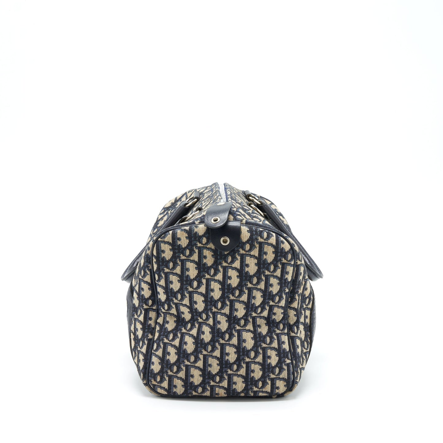 Dior Vintage Speedy Purse Blue Oblique Canvas