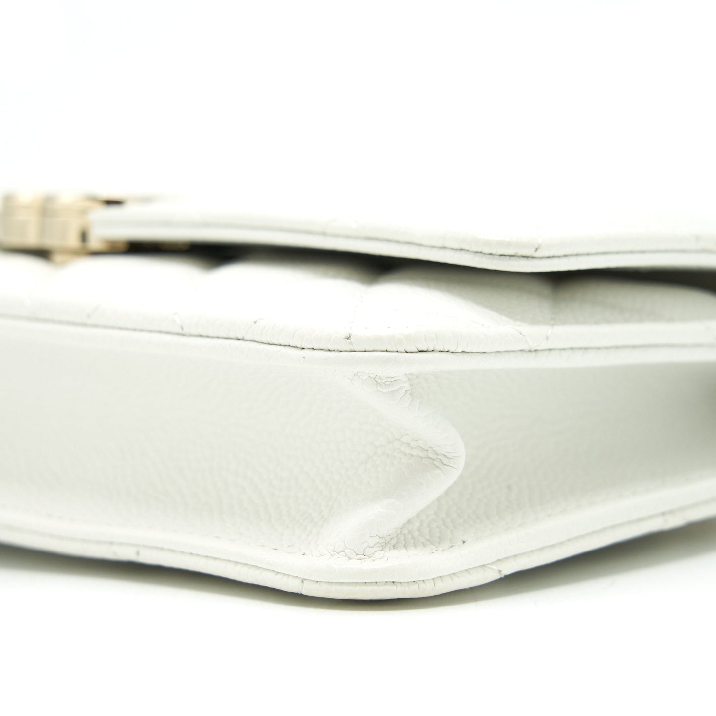 Chanel 21C Wallet On Chain Limit Edition Caviar White L