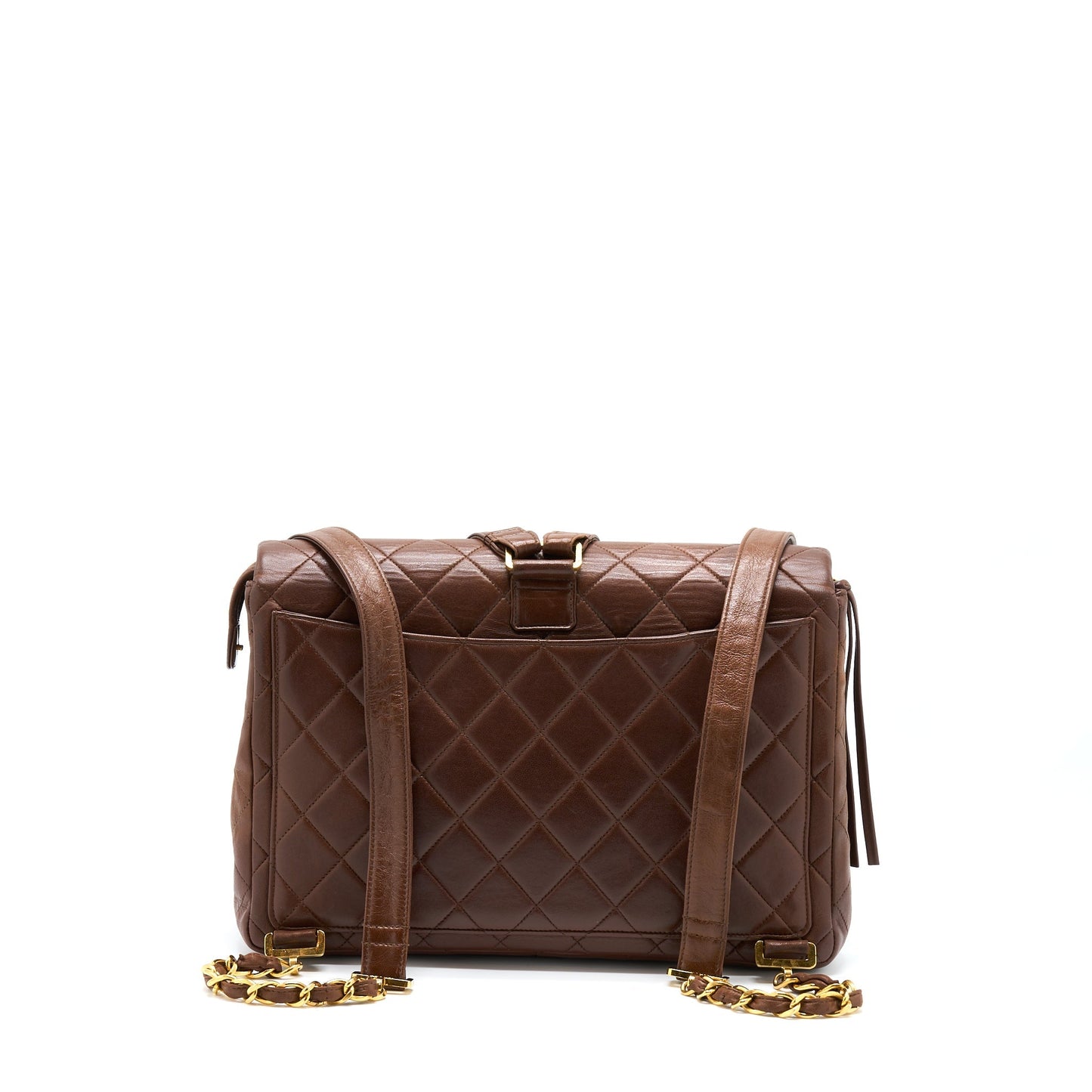 Chanel  Classic Timeless Backpack Lambskin Brown