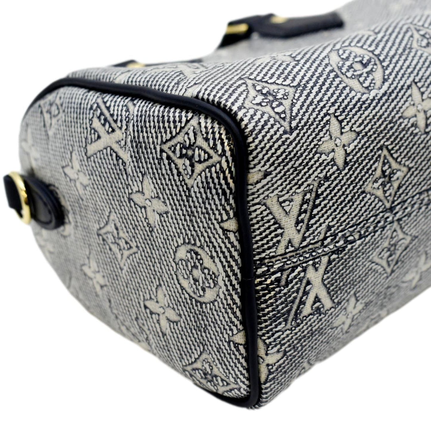 LOUIS VUITTON  20 Bandouliere Monogram Jacquard Canvas Satchel Bag Blue