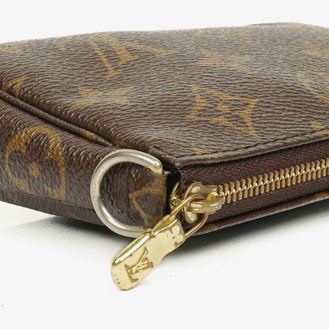 Louis Vuitton Mini Pochette Accessoires Monogram Canvas Clutch Handbag