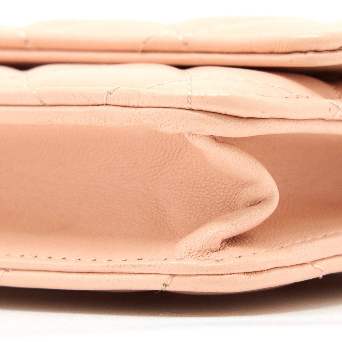 Chanel Classic Wallet on Chain Lambskin Light Pink L