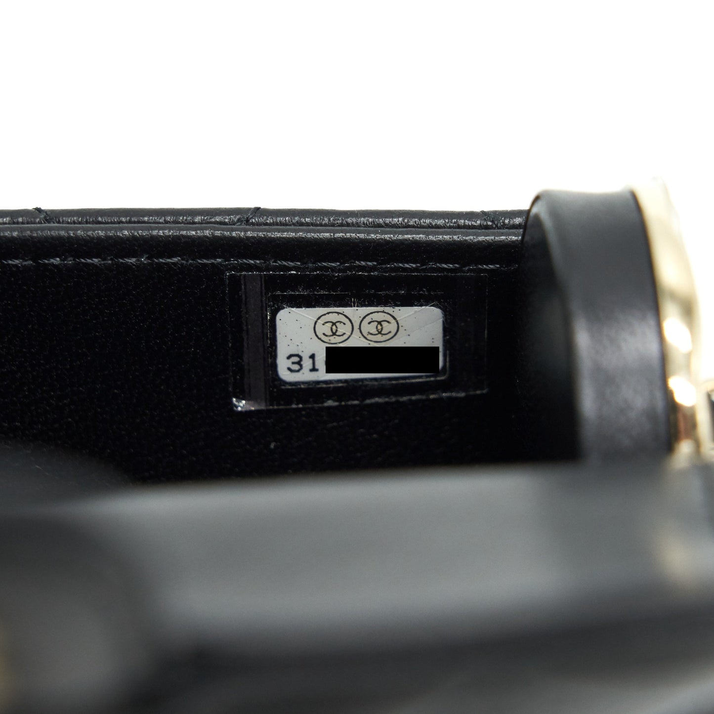 Chanel 21A Lipstick Mini Bag with Chain BLACK