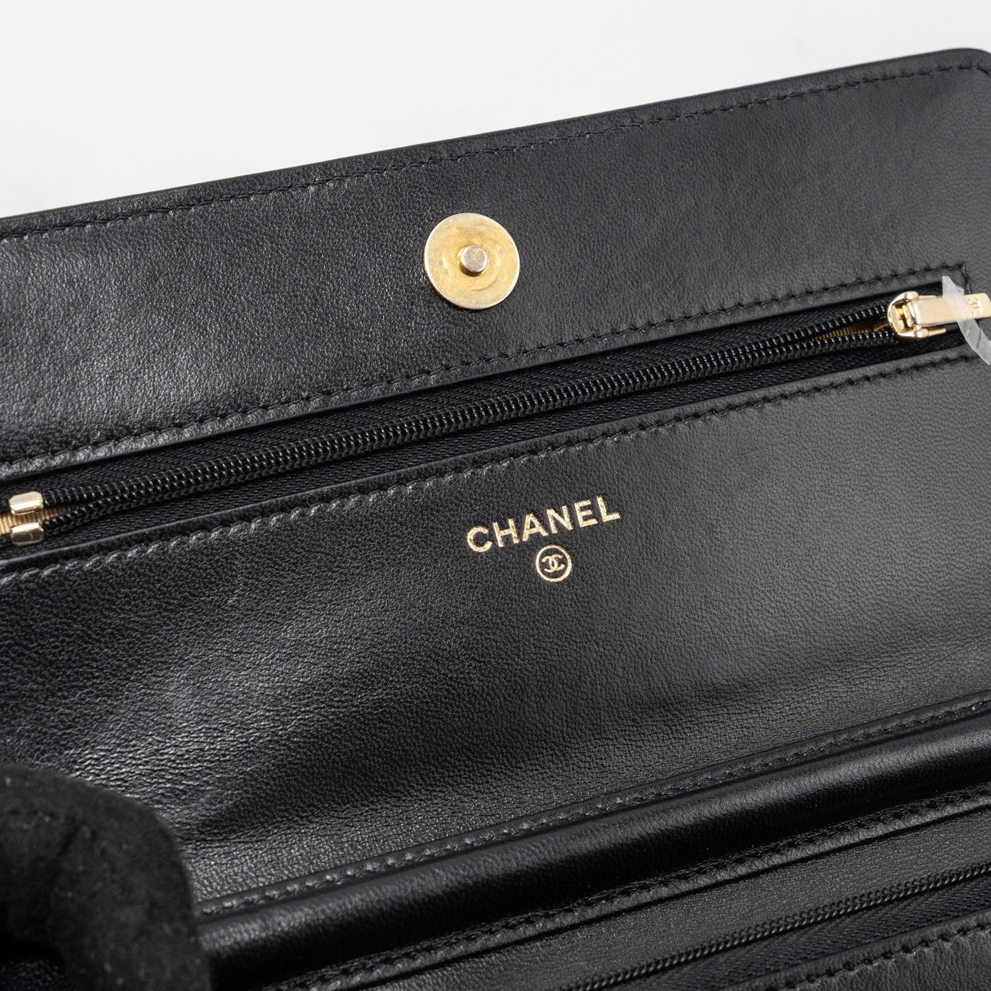 Chanel Classic Wallet On Chain With Charms Lambskin Black