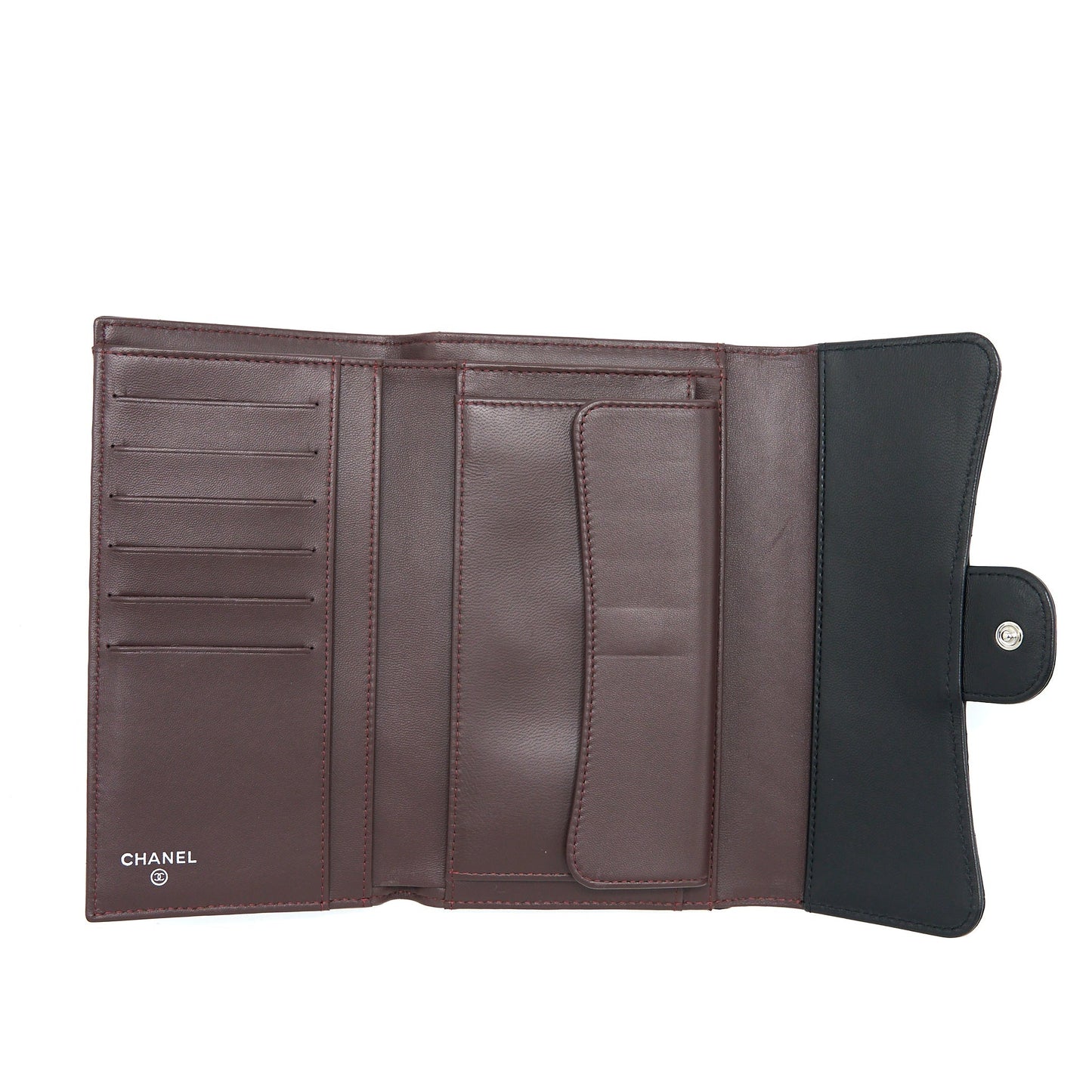 Chanel Classic Long Wallet Lambskin Black