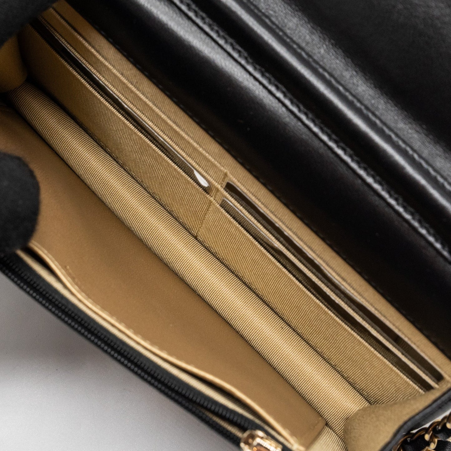 Chanel Classic Wallet On Chain With Charms Lambskin Black