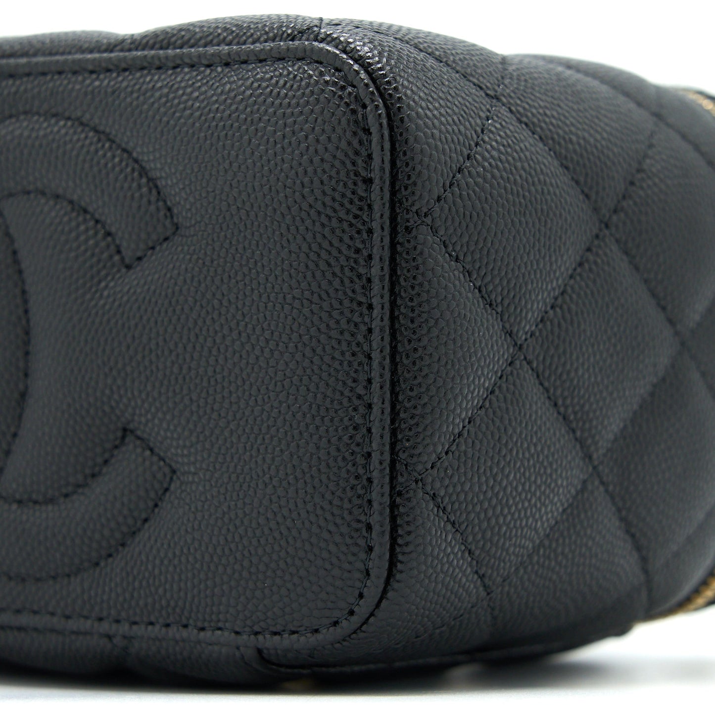 Chanel Long Vanity Case Caviar Black L (Microchip)