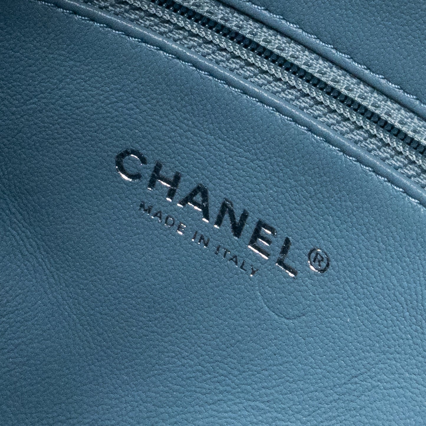 Chanel Mini Backpack Sequins Multicolour Blue
