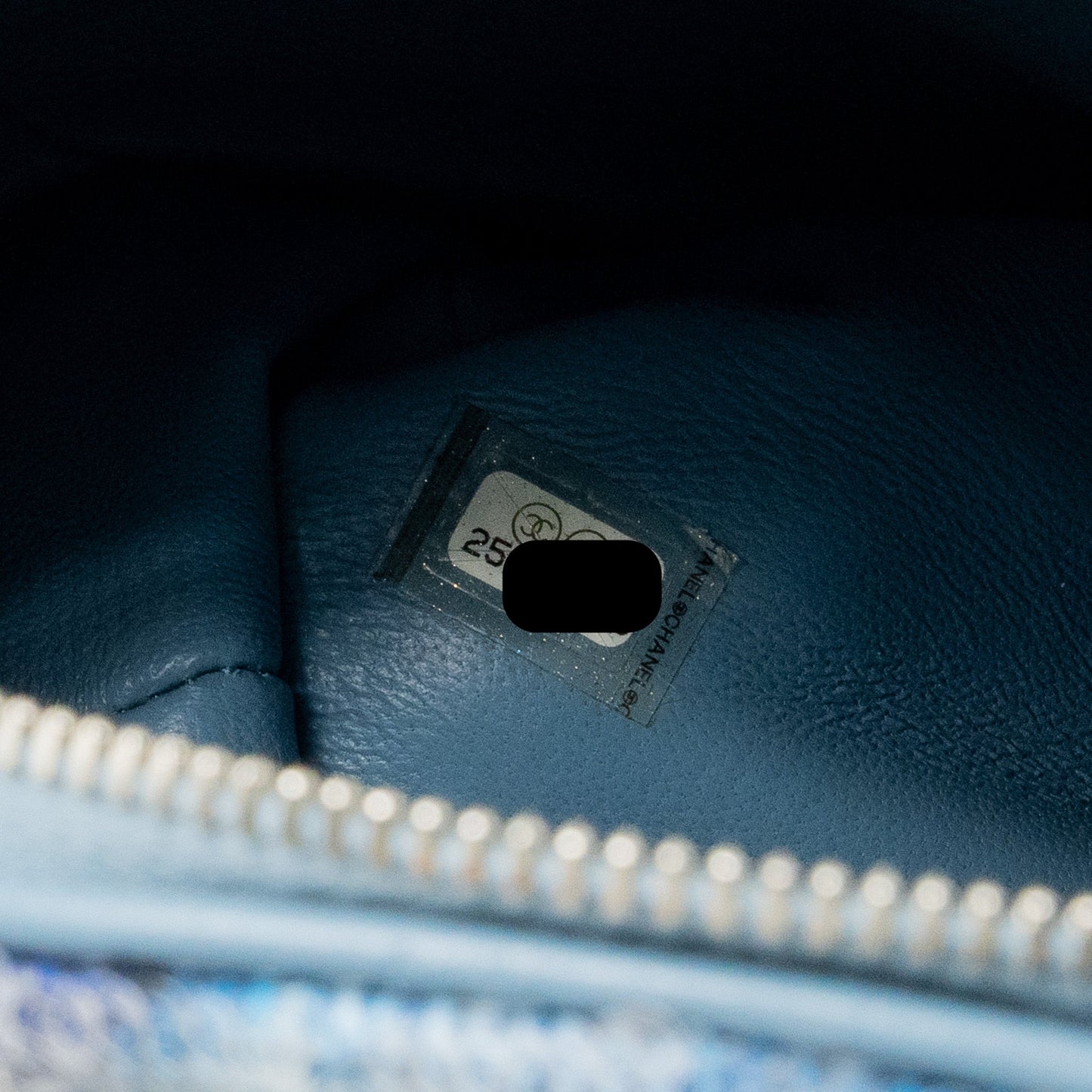 Chanel Mini Backpack Sequins Multicolour Blue